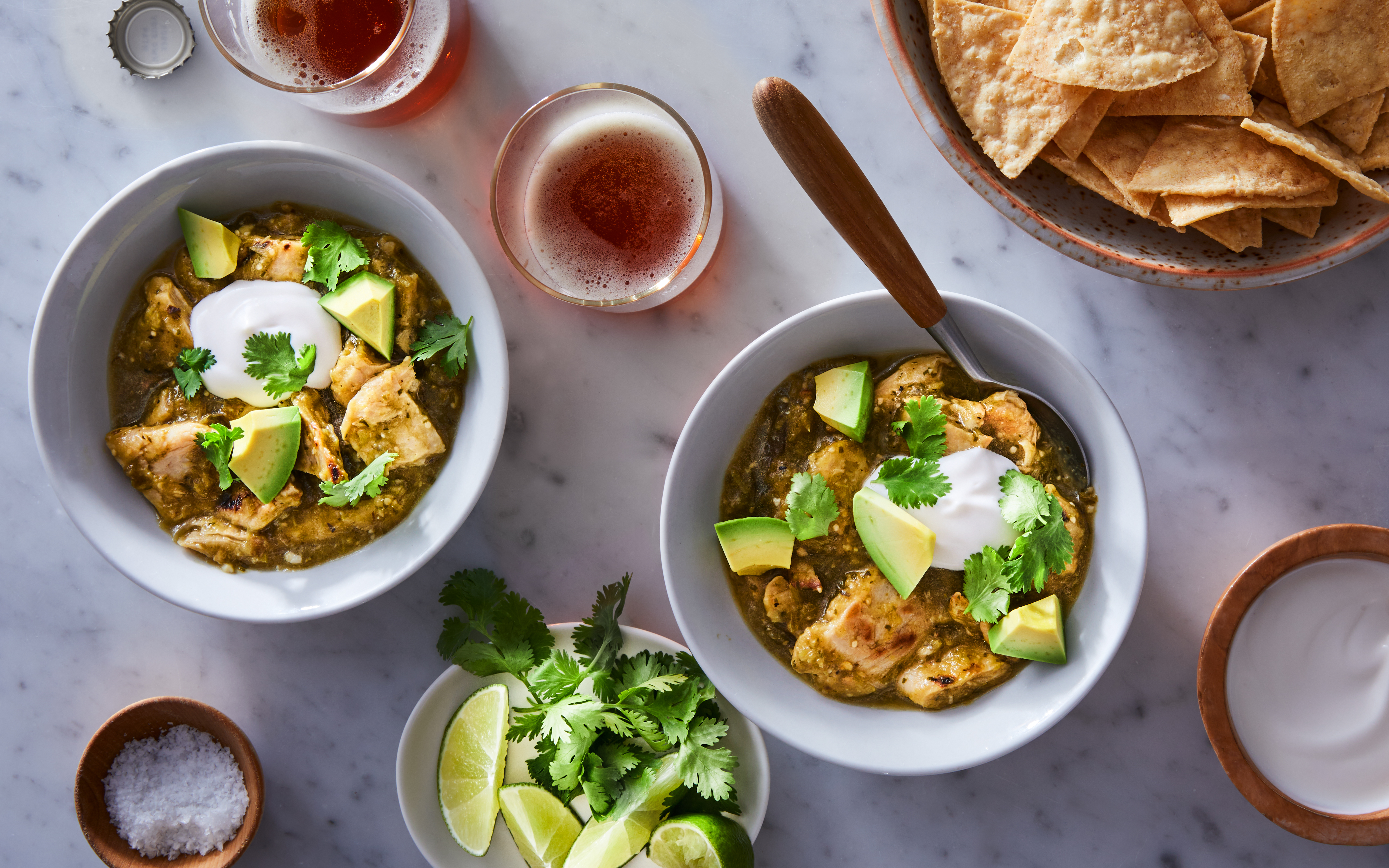 Quick Vegan Chicken Chili Verde 2 servings Good Eggs Meal Kits