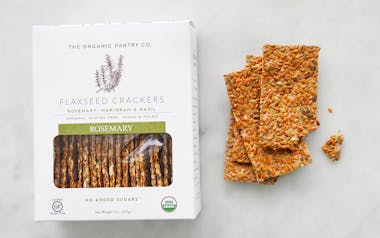 Organic Rosemary Flaxseed Crackers