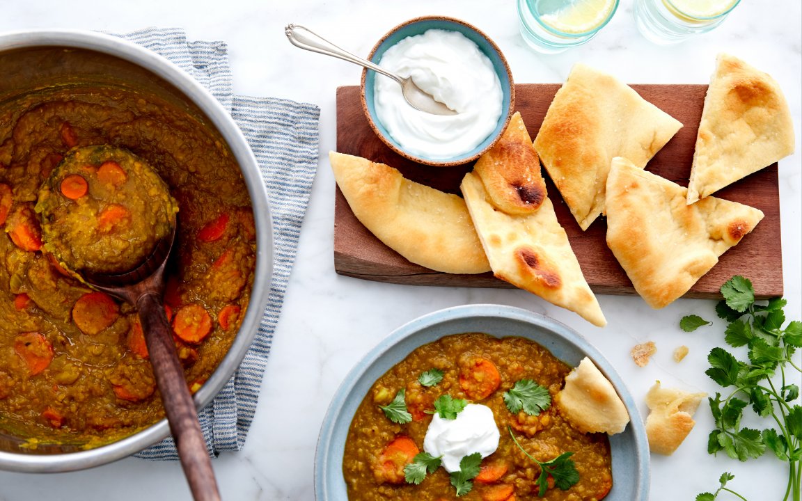 Instant Pot Curried Lentil Stew with Carrots 4 servings Good Eggs