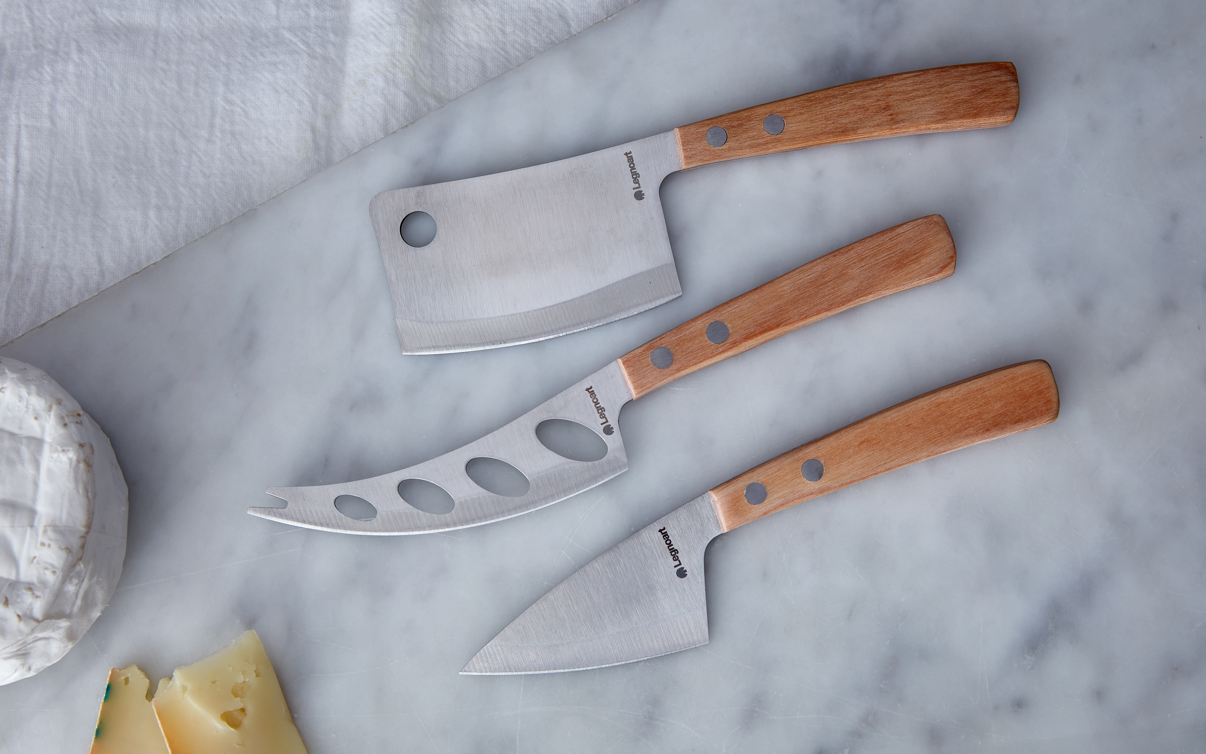 Legnoart Cheese Knives Set 3 count Bernal Cutlery Good Eggs