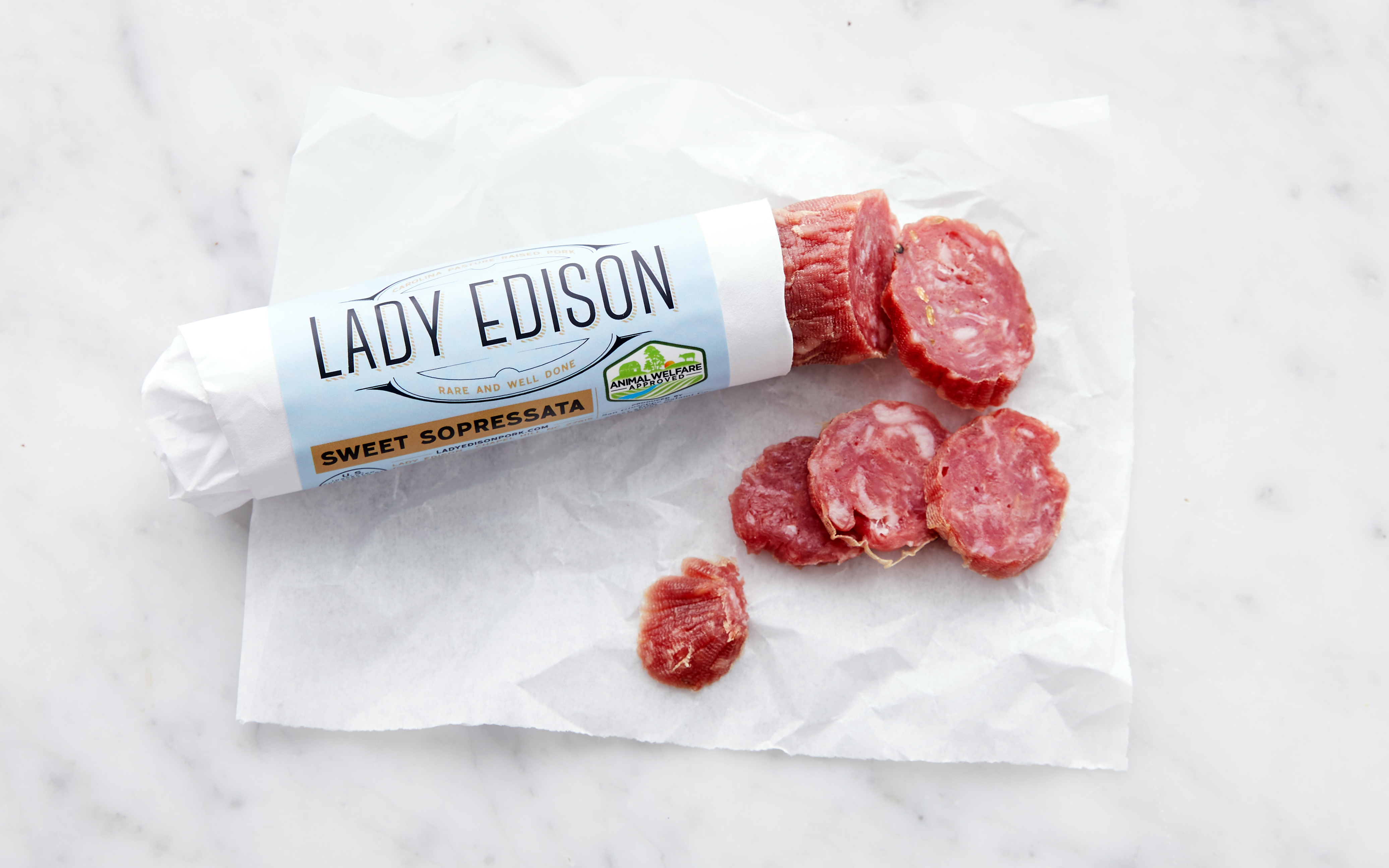 Sweet Sopressata 6 oz Lady Edison Pork Good Eggs