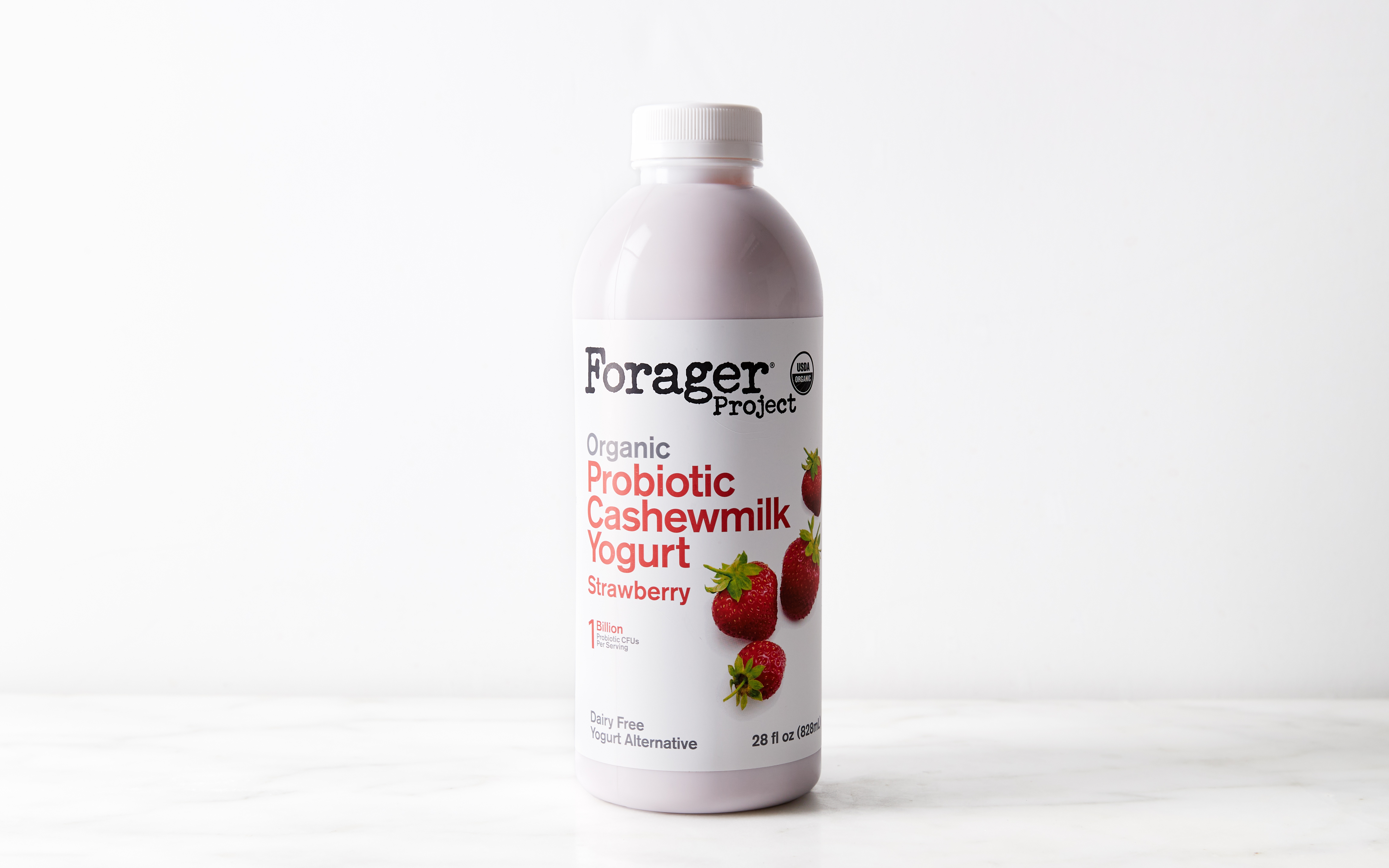 Organic DairyFree Strawberry Yogurt Drink 28 fl oz Forager Project
