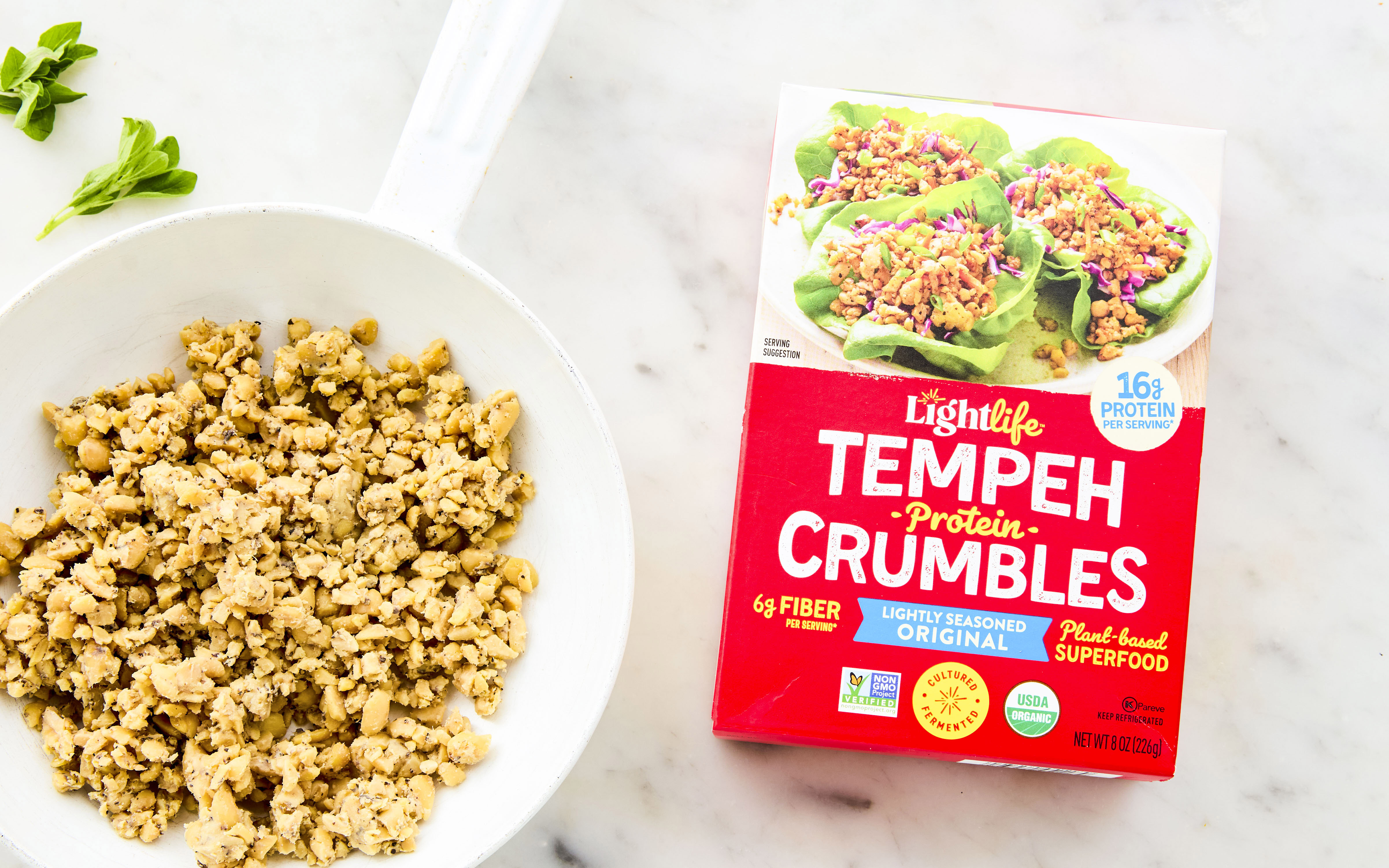 Original Tempeh Power Crumbles | 8 Oz | Lightlife | Good Eggs