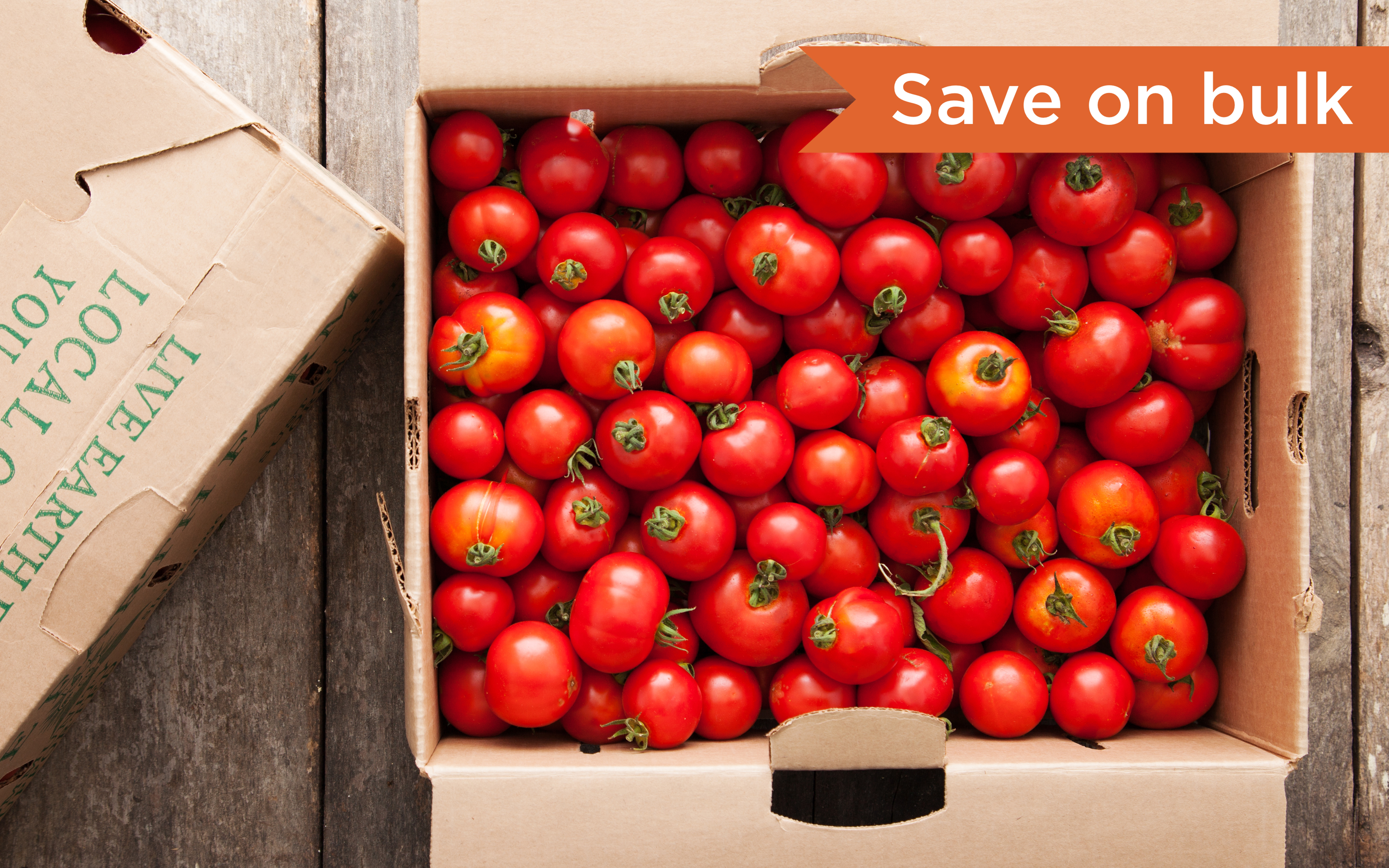 Case of Organic DryFarmed Early Girl Tomatoes 20 lb Live Earth