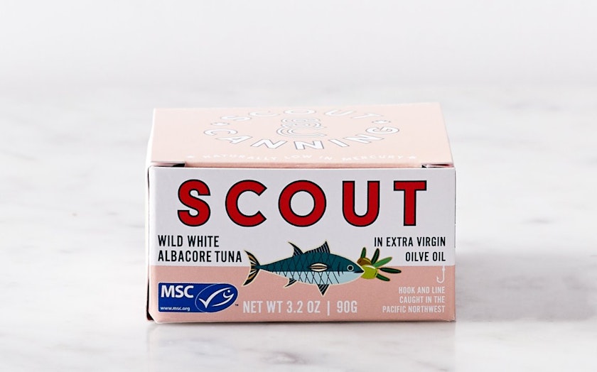 Wild Albacore Tuna With Extra Virgin Olive Oil, 3.2 oz, Scout