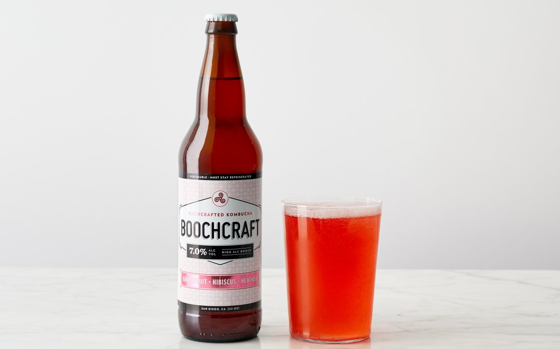 Grapefruit Hibiscus Heather 22 fl oz Boochcraft Good Eggs