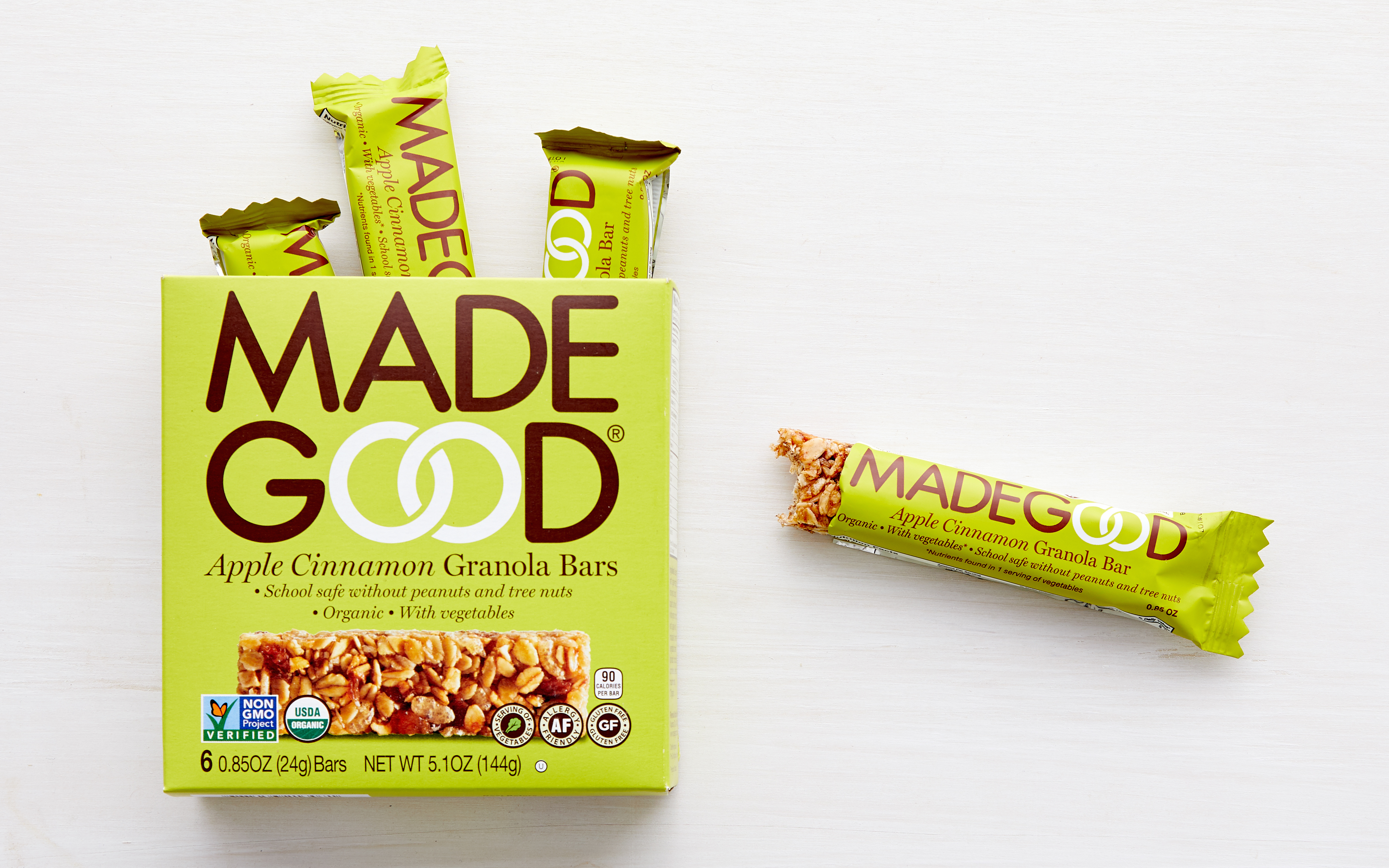 Organic Apple Cinnamon Granola Bars MadeGood Foods SF Bay Good Eggs