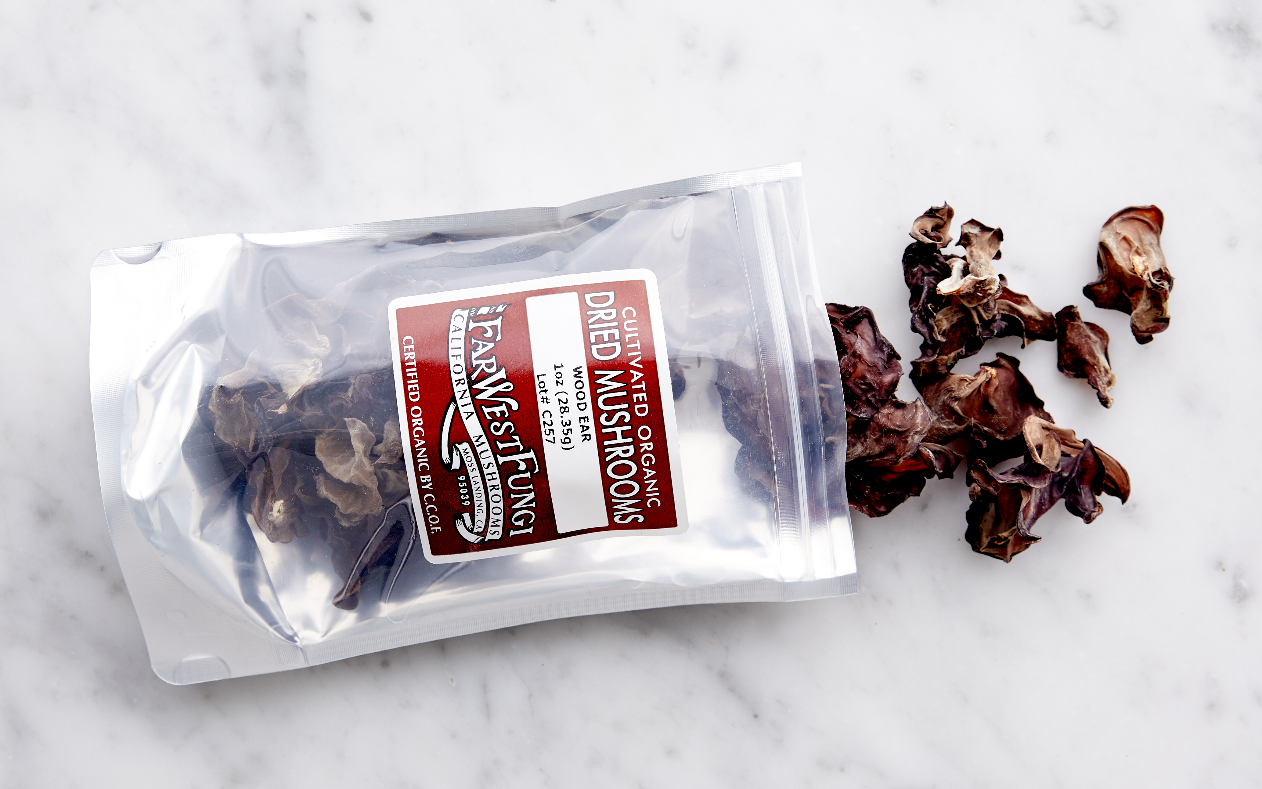 Organic Dried Wood Ear Mushrooms 1 oz Far West Mushrooms Good Eggs