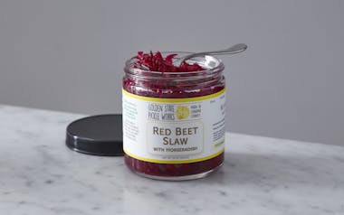Red Beet Slaw with Horseradish 