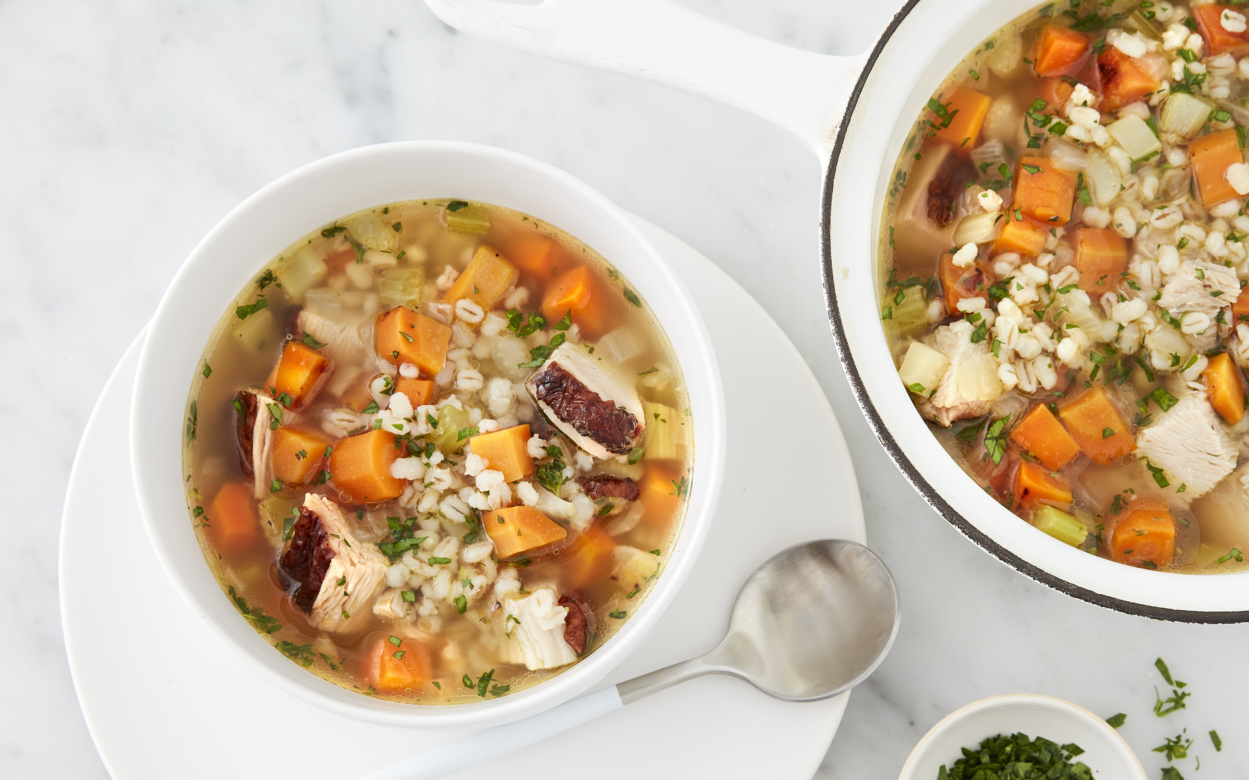 Turkey barley online soup