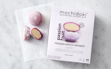 Vegan Passionfruit Mochi Ice Cream