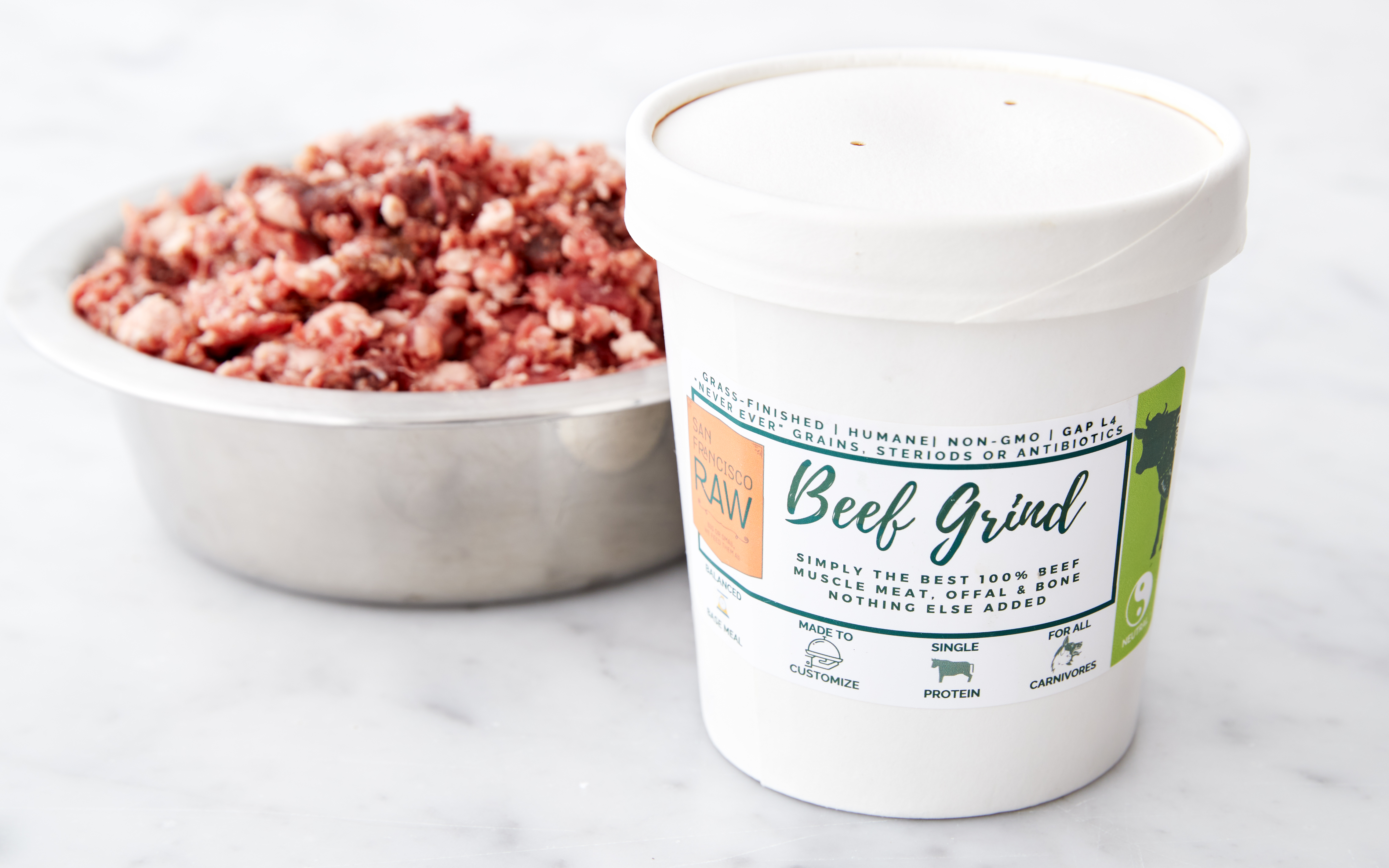 Beef Grind Raw Pet Food 16 oz SFRAW Good Eggs