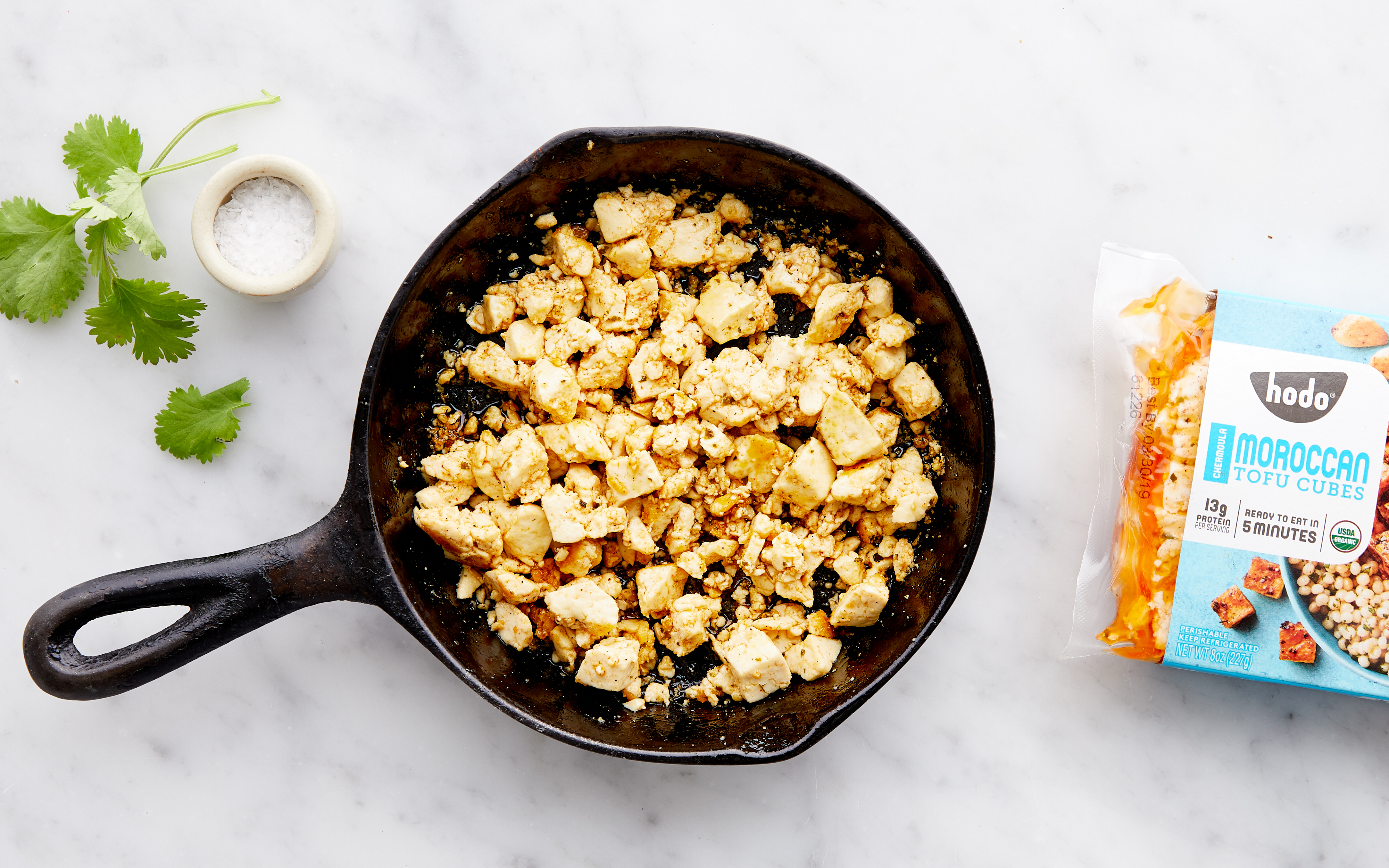 Organic Chermoula Moroccan Tofu Cubes 8 oz Hodo Good Eggs