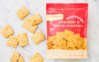 Cheddar & Chive Sourdough Crackers