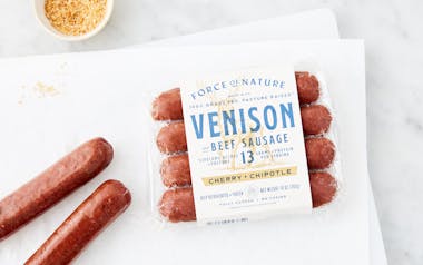 Grass-Fed Venison & Beef Sausage Links Cherry Chipotle