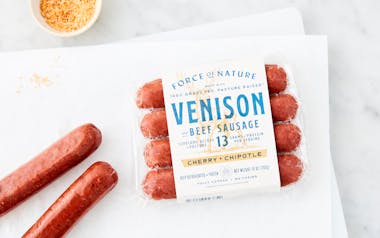 Grass-Fed Venison & Beef Sausage Links Cherry Chipotle