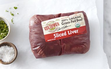 Organic Grass-Fed Beef Sliced Liver (Frozen)