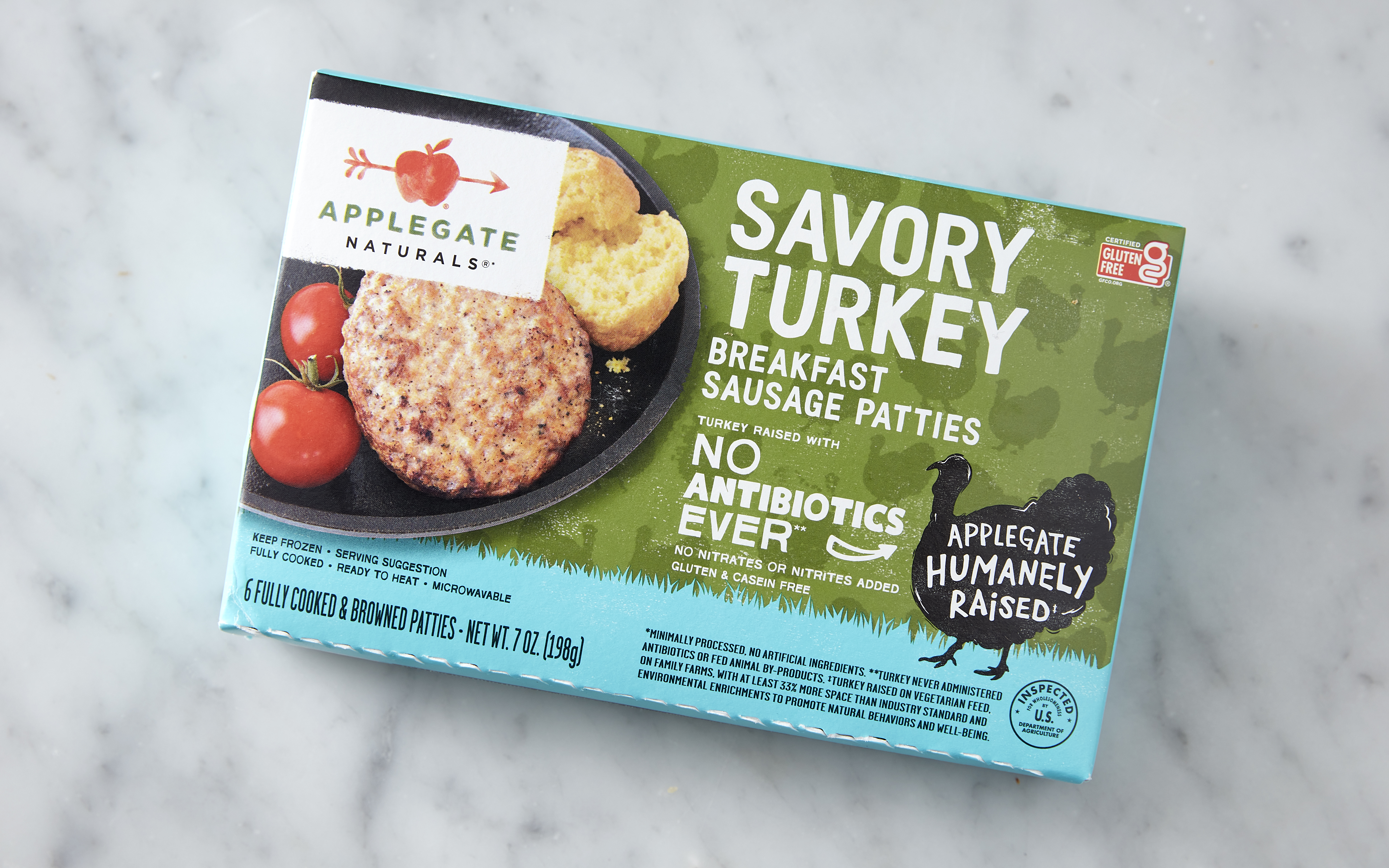 Turkey Savory Breakfast Sausage 7 oz Applegate Farms Good Eggs