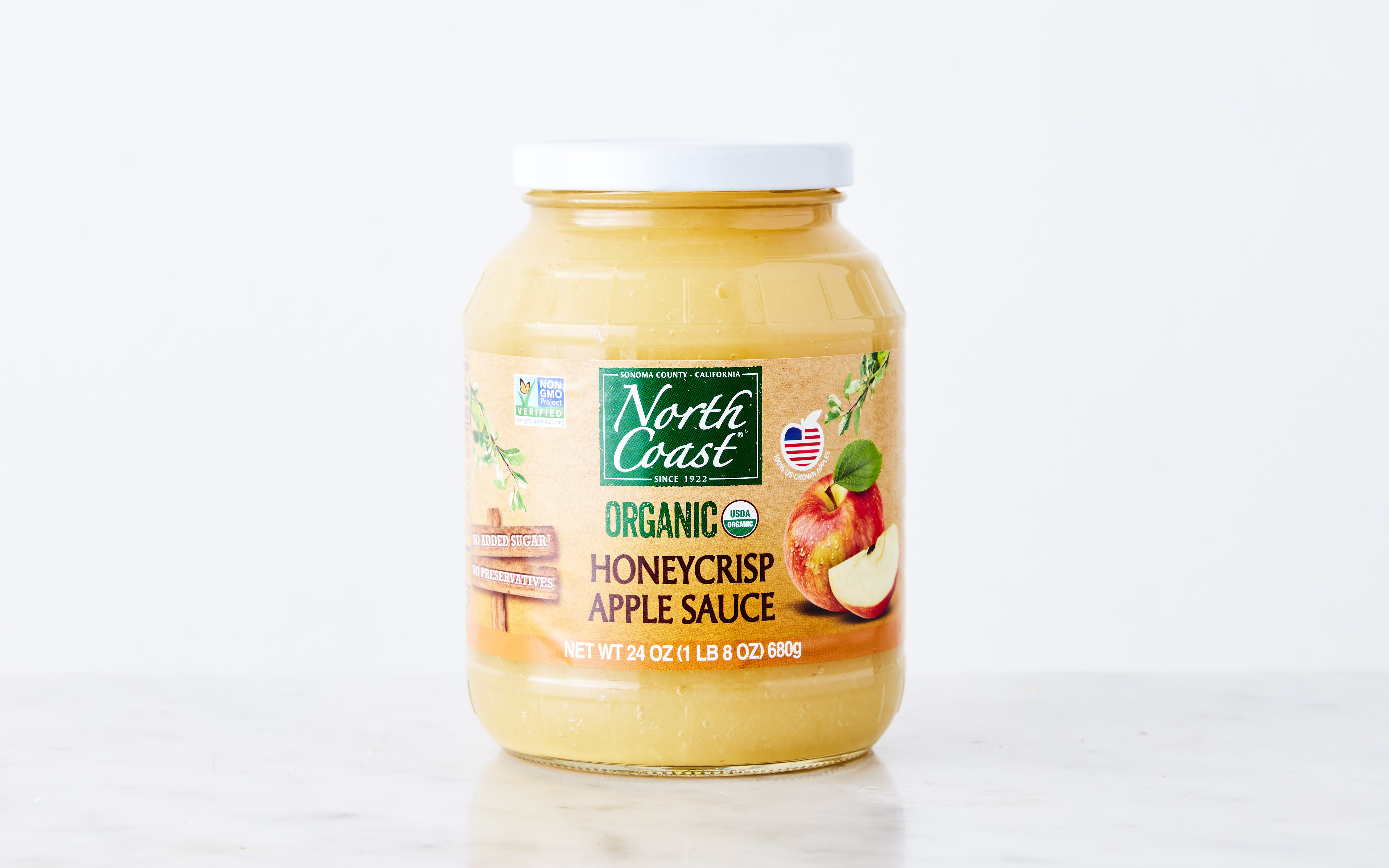 Organic Honeycrisp Apple Sauce Jar 24 oz North Coast Good Eggs