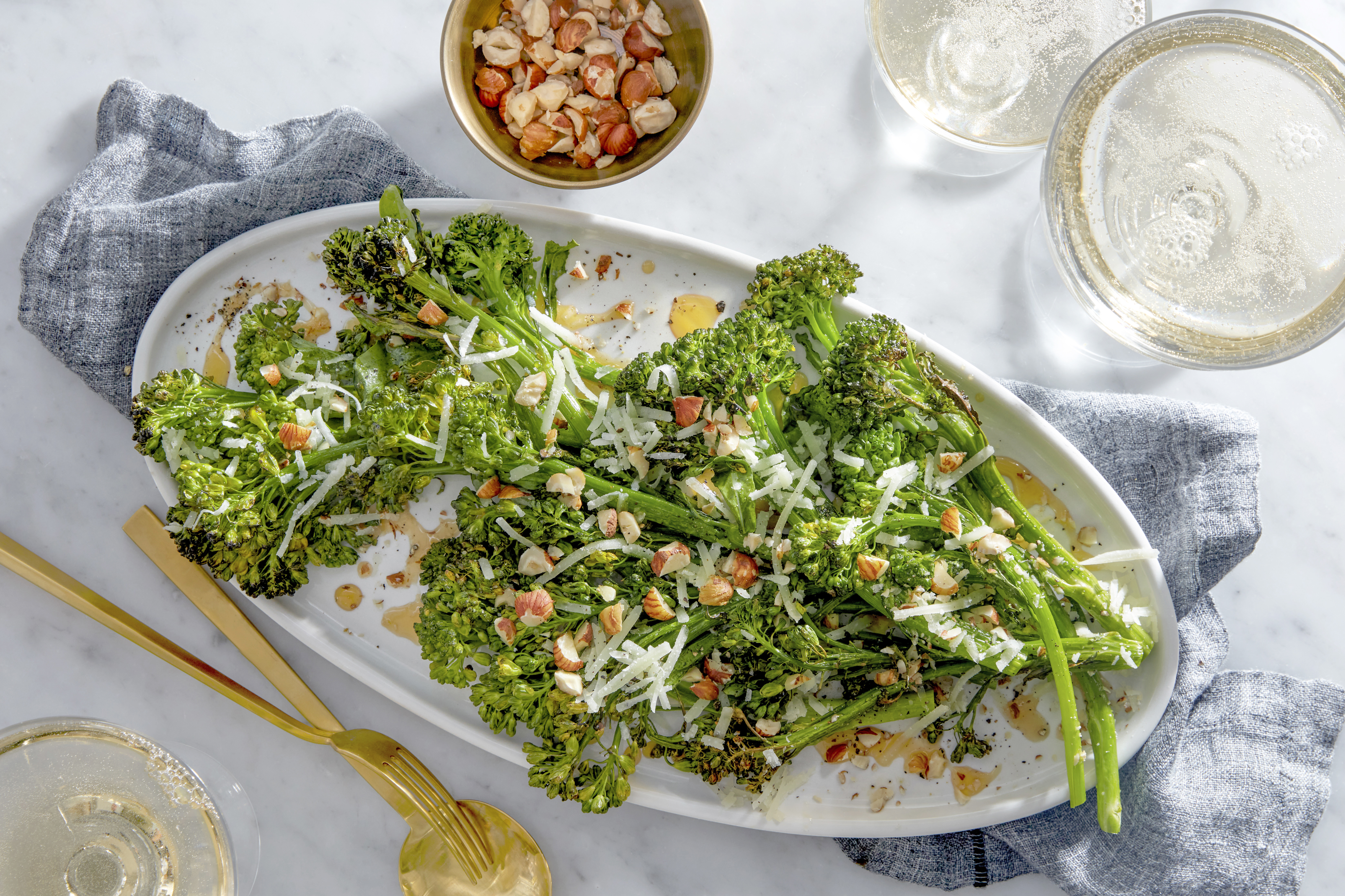 Charred Baby Broccoli with Manchego & Honey Kit 6 servings Good
