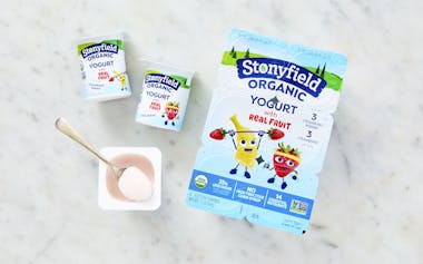 Stonyfield Organic Organic Kids Strawberry & Strawberry Banana Lowfat Yogurt Cups