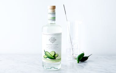 Blanco Tequila Infused with Cucumber & Jalapeño