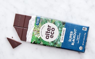 Organic Dark Super Blackout Chocolate Bar (90%)