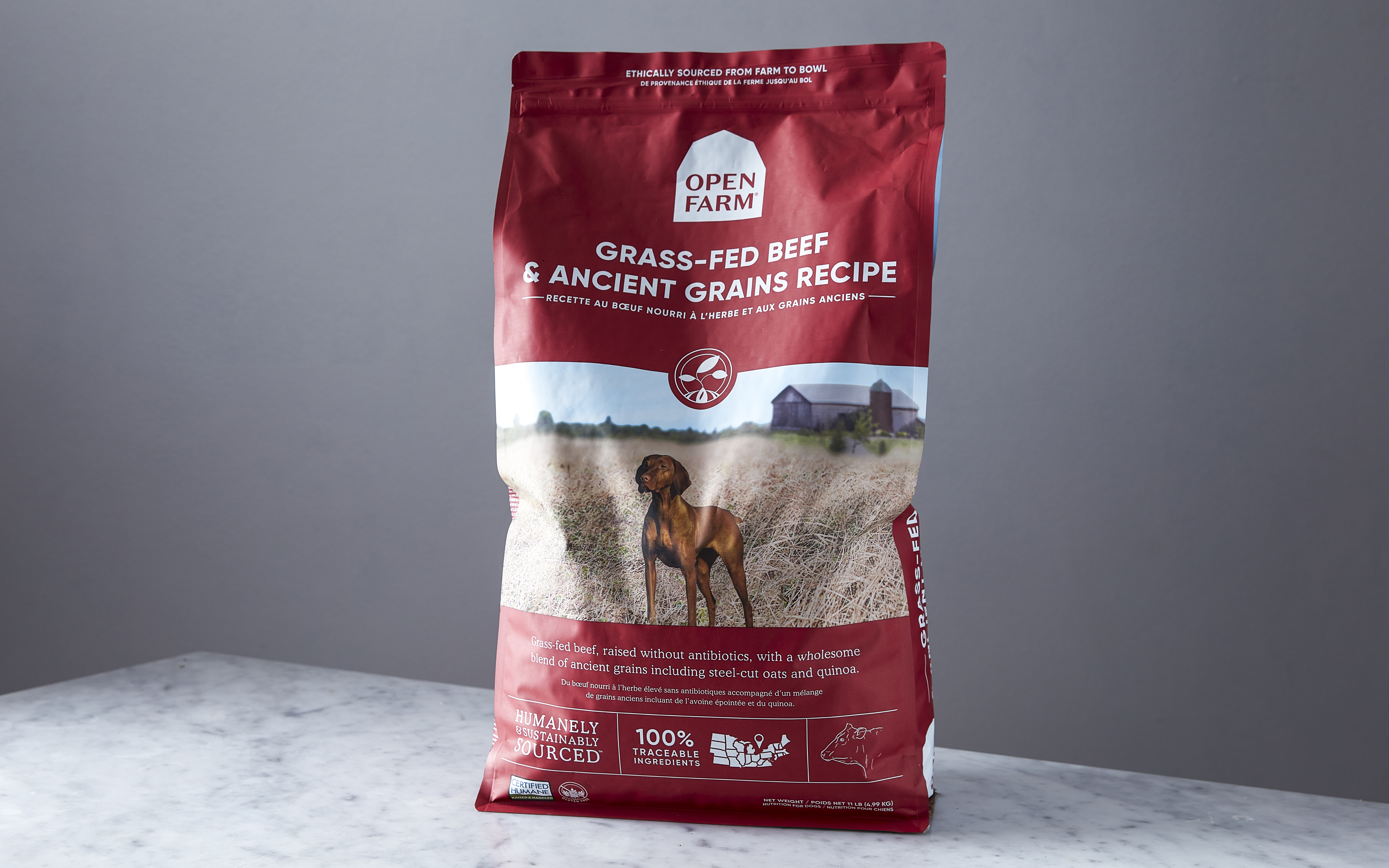 GrassFed Beef & Ancient Grains Recipe Dry Dog Food Open Farm