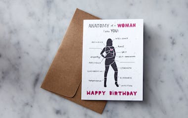 Anatomy of a Woman Card