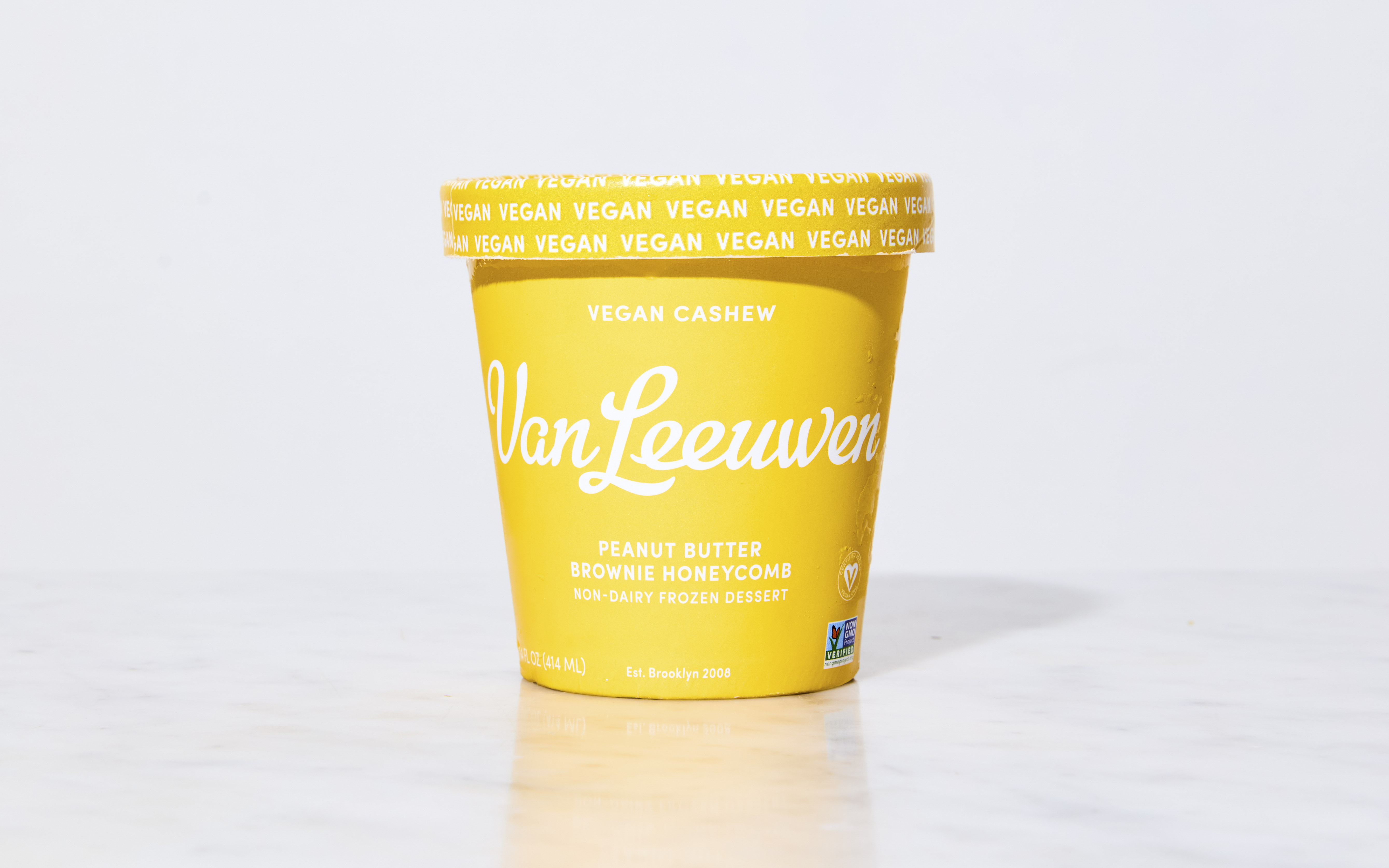 Vegan Peanut Butter Brownie Ice Cream 14 oz Van Leeuwen