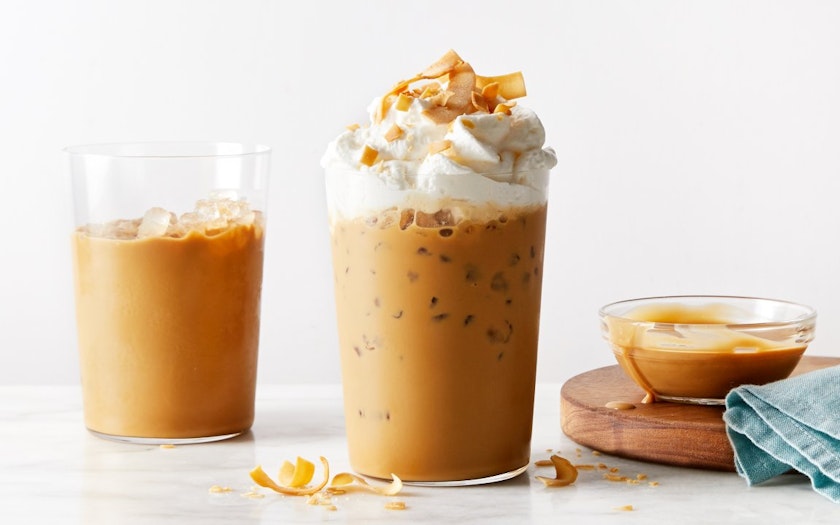 Coconut Mocha Iced Coffee with Ello Products Travel Mugs - Smile Sandwich