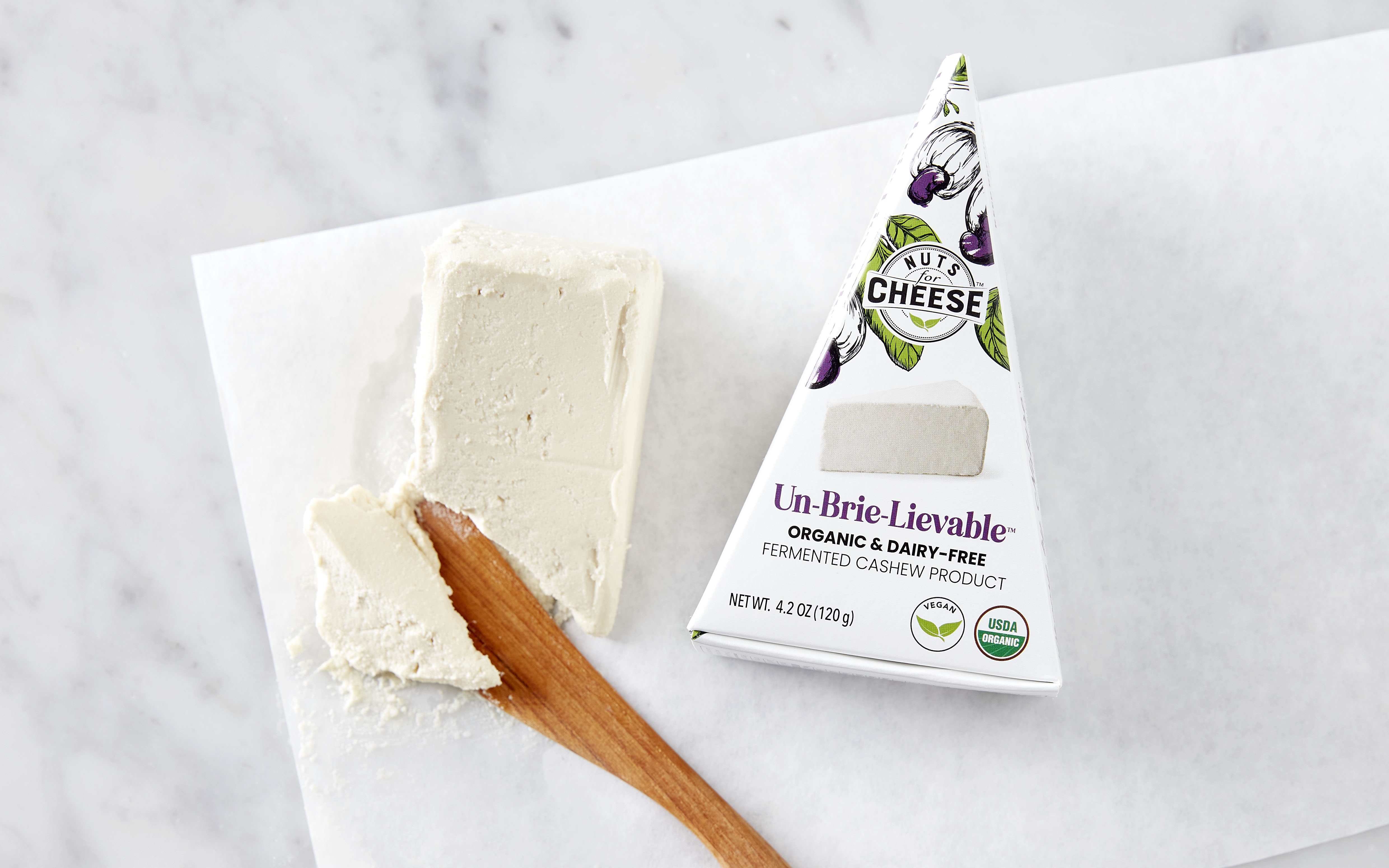 Organic DairyFree UnBrieLievable™ Fermented Cashew Wedge 4.23 oz