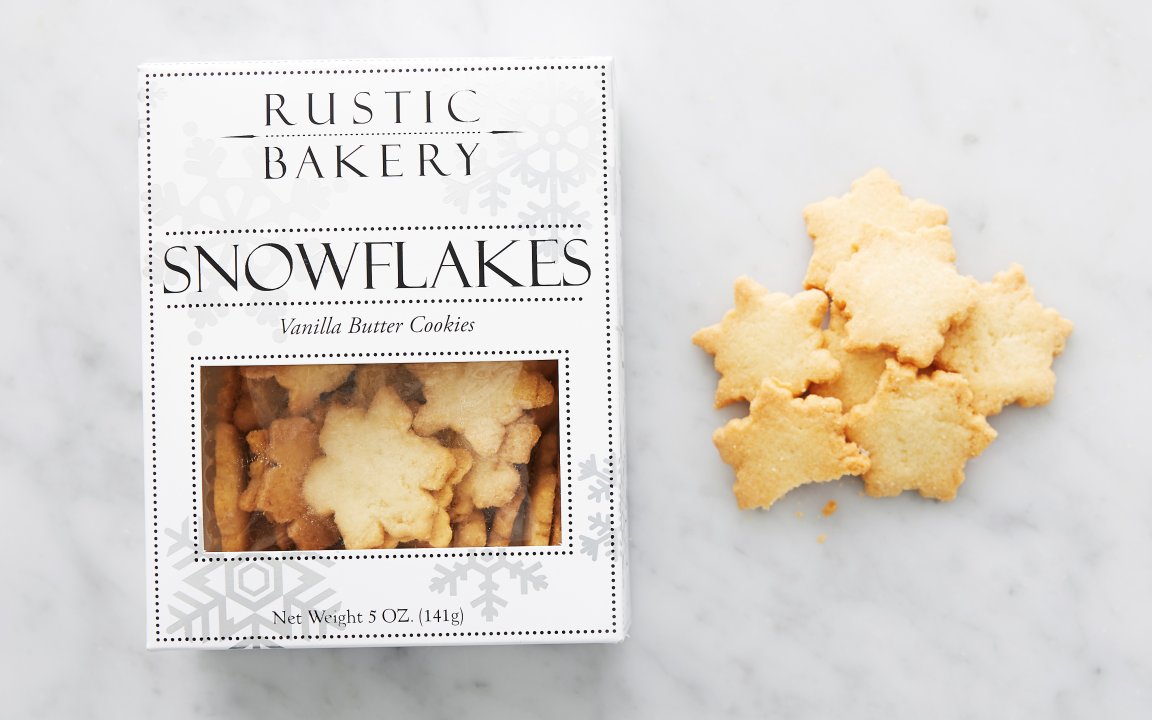 Vanilla Butter Snowflake Cookies 5 oz Rustic Bakery Good Eggs