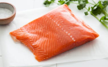 Wild Alaskan King Salmon Filet (Frozen)