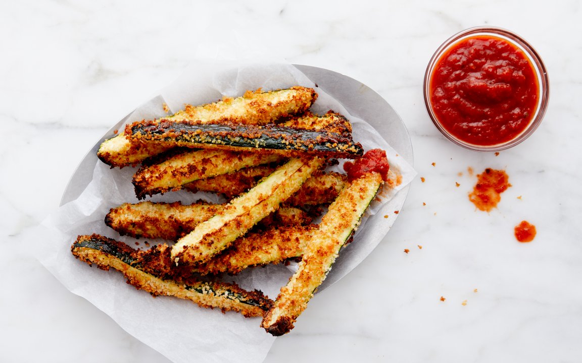 Parmesan Zucchini Fries with Marinara Kit servings Good Eggs