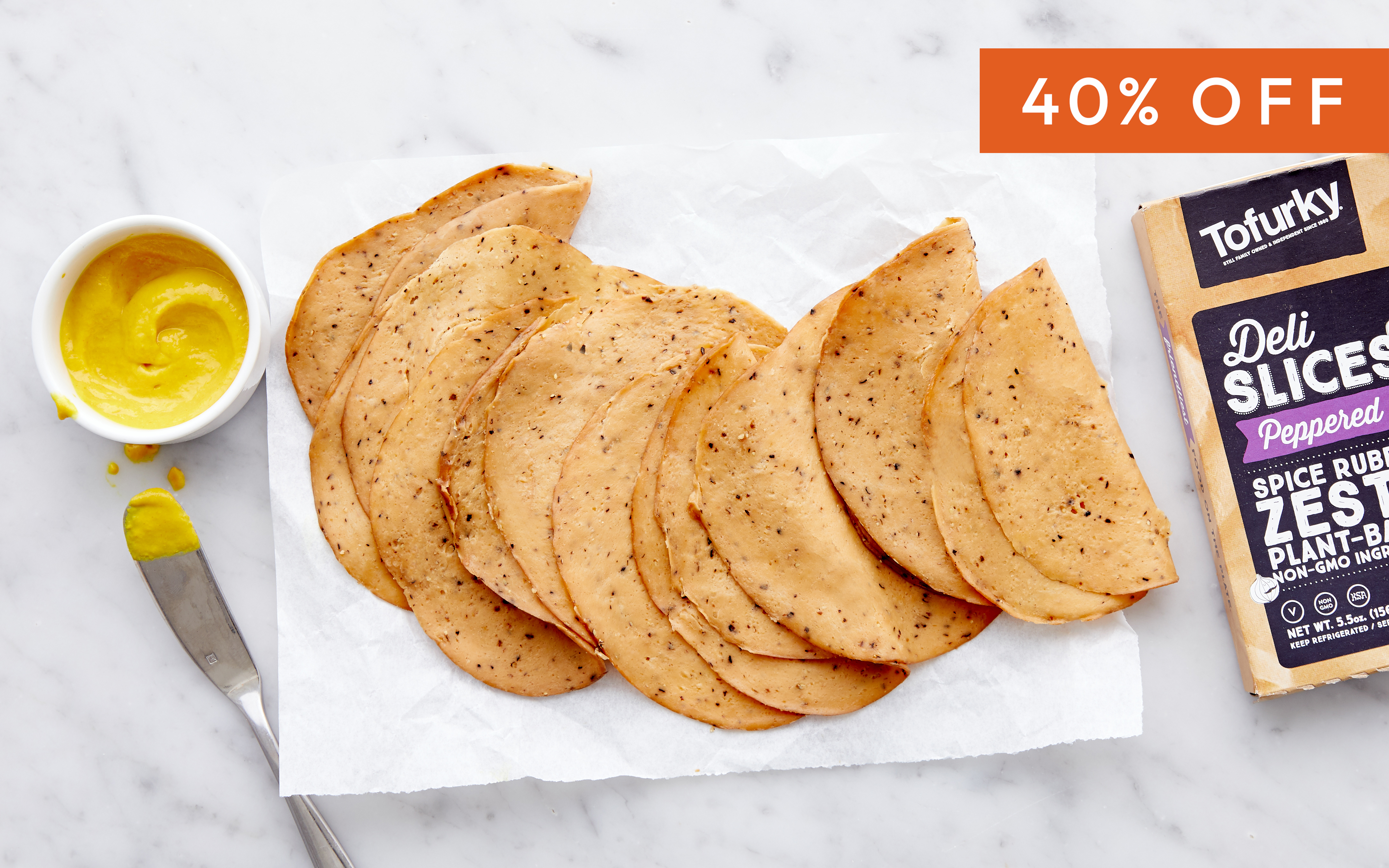 Vegan Peppered Deli Slices 5.5 oz Tofurky Good Eggs