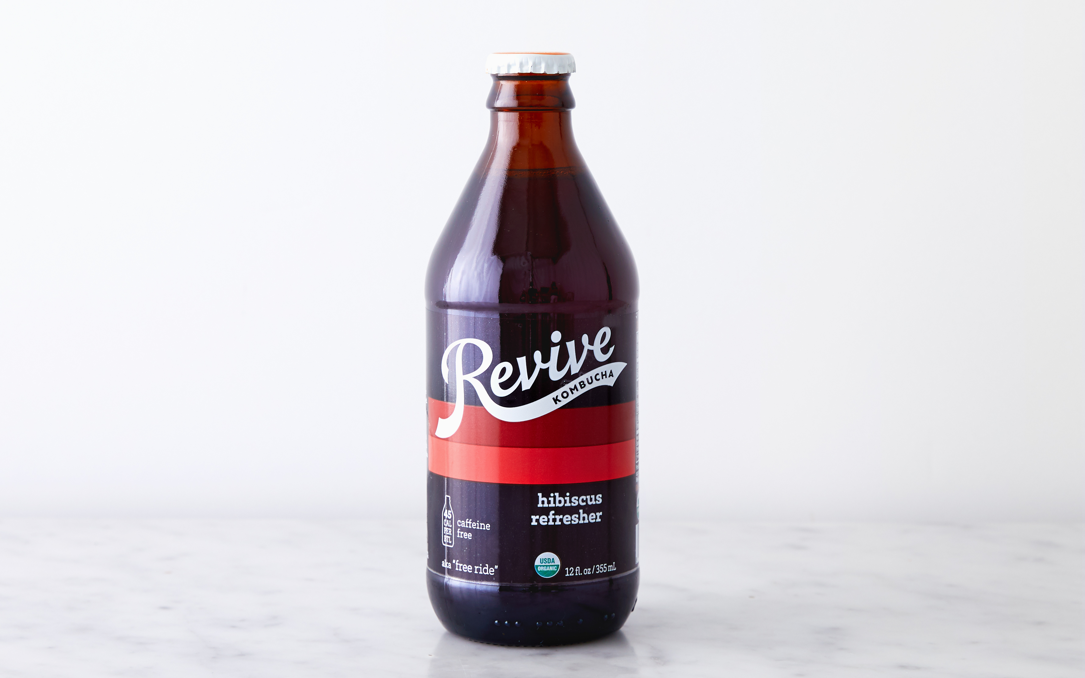 Organic Hibiscus Refresher Kombucha 12 fl oz Revive Kombucha Good