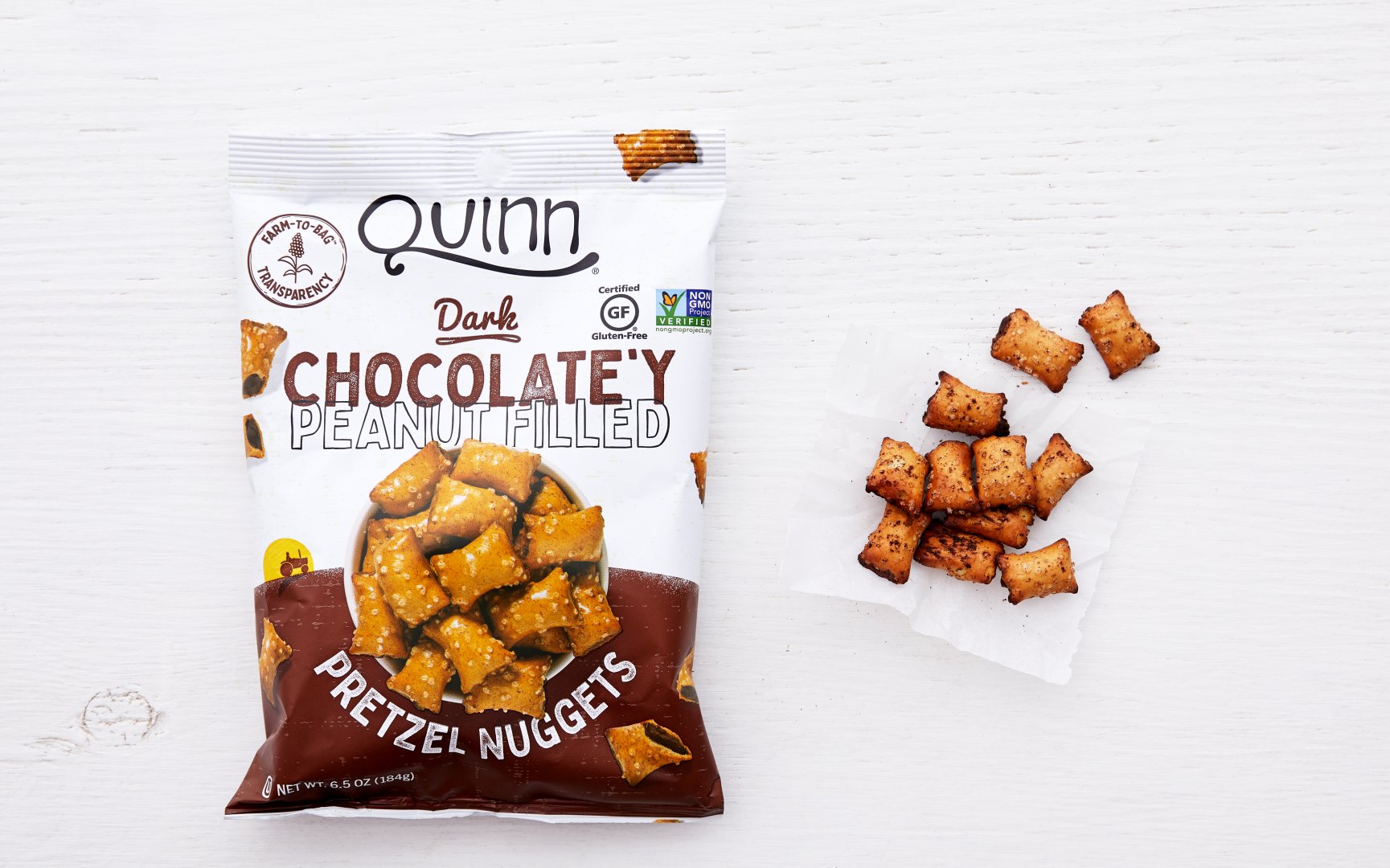 Chocolate Peanut Butter Pretzel Nuggets Quinn Snacks Good Eggs