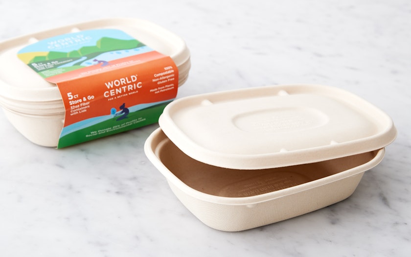 UNIQIFY® Quart 32 oz Eco-Friendly Compostable To Go Containers With  Non-Vented Lids