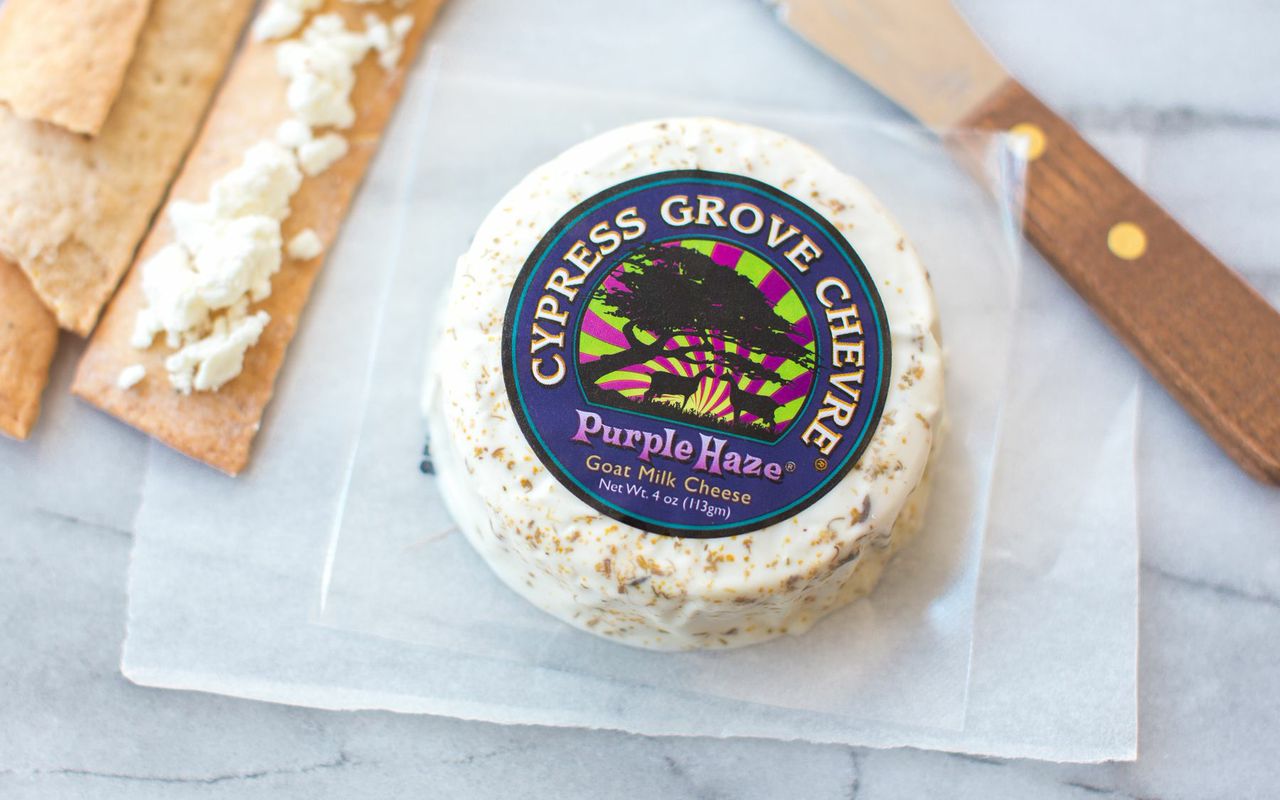 Purple Haze Goat Cheese 4 oz Cypress Grove Chevre Good Eggs