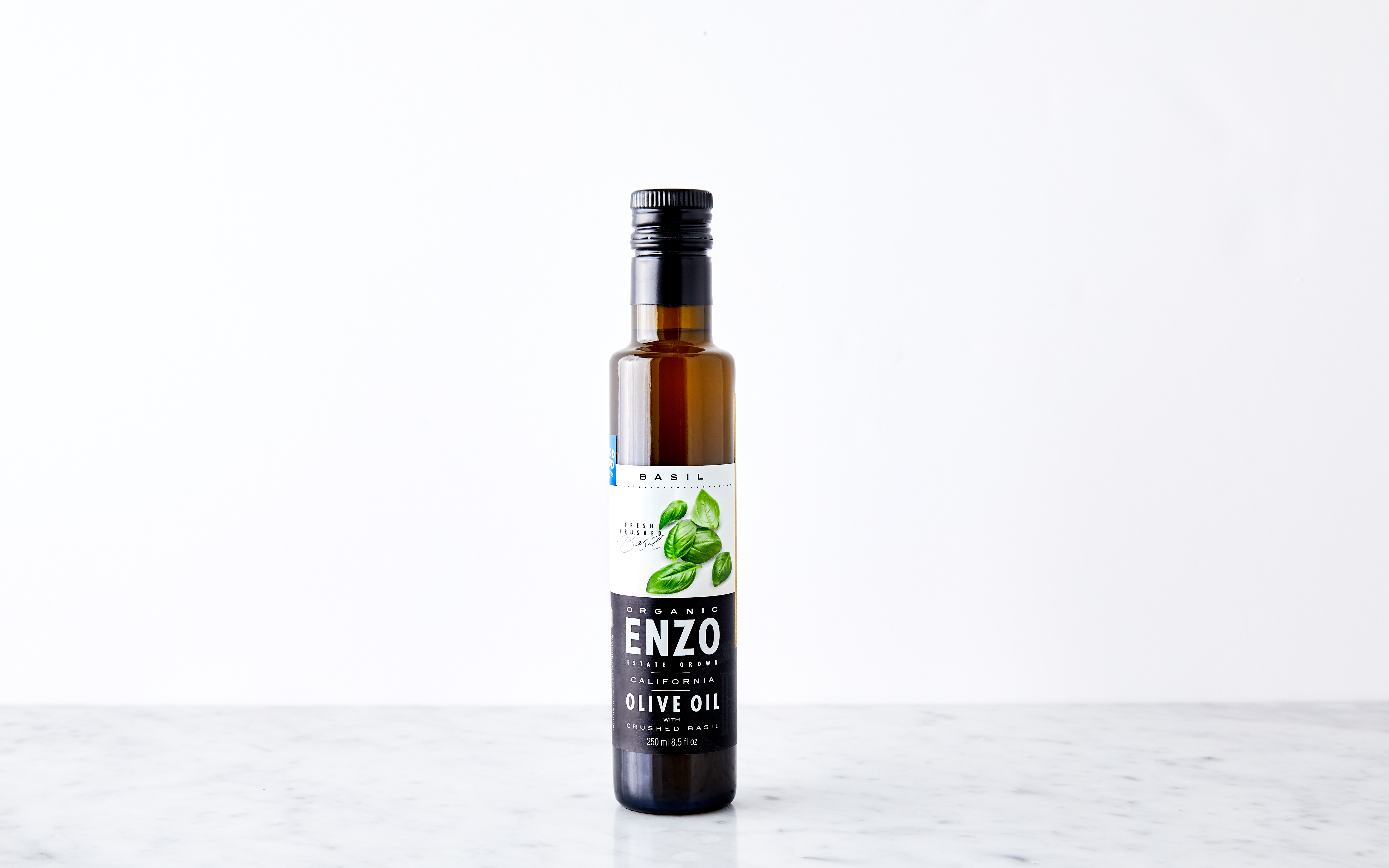 Organic Extra Virgin Olive Oil with Organic Basil ENZO Olive Oil