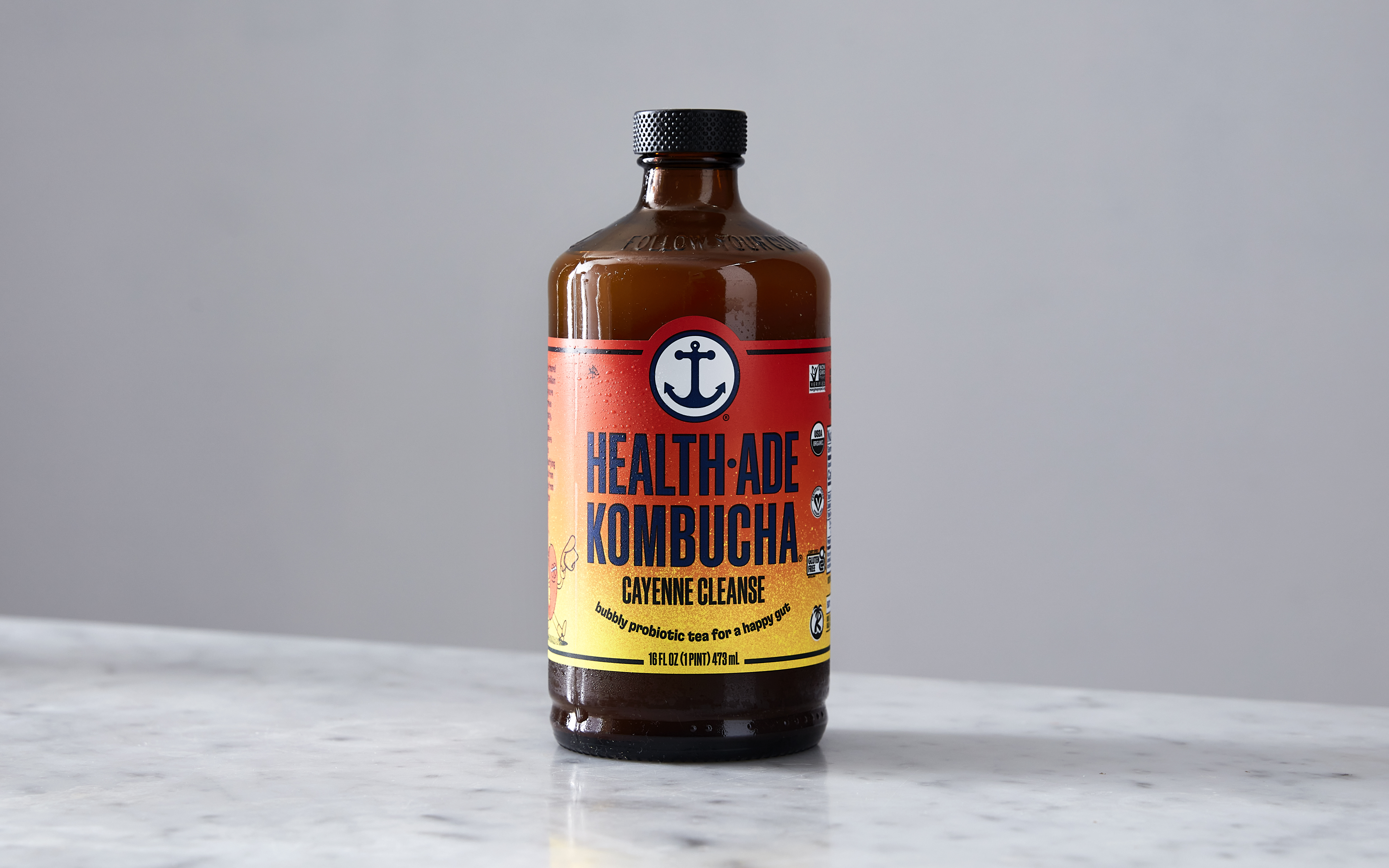 Organic Cayenne Cleanse Kombucha | 16 fl oz | Health-Ade