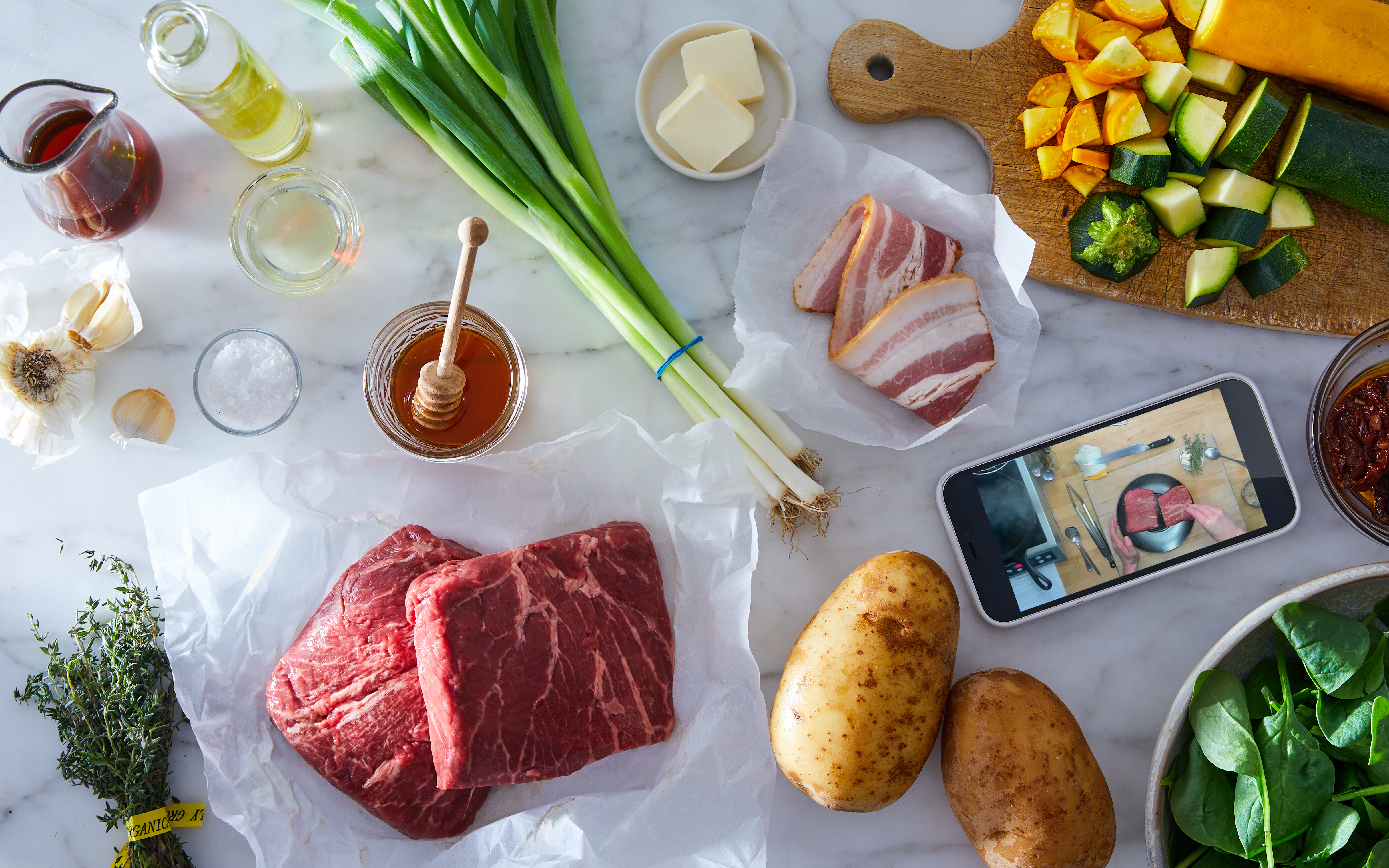 OnDemand Master Class Flat Iron Steak 2 servings Truffle Shuffle