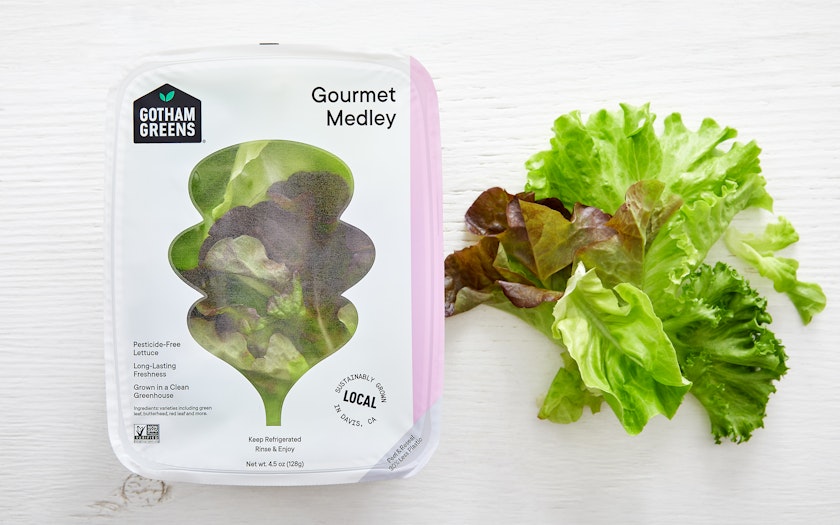 Gourmet Medley Lettuce, 4.5 oz, Gotham Greens