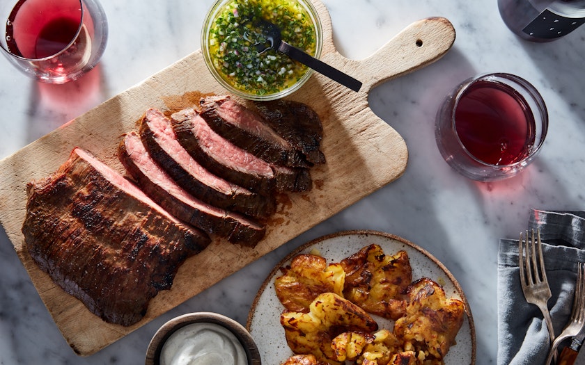 Momofuku Sheet-Pan Soy Marinated Steak servings Momofuku