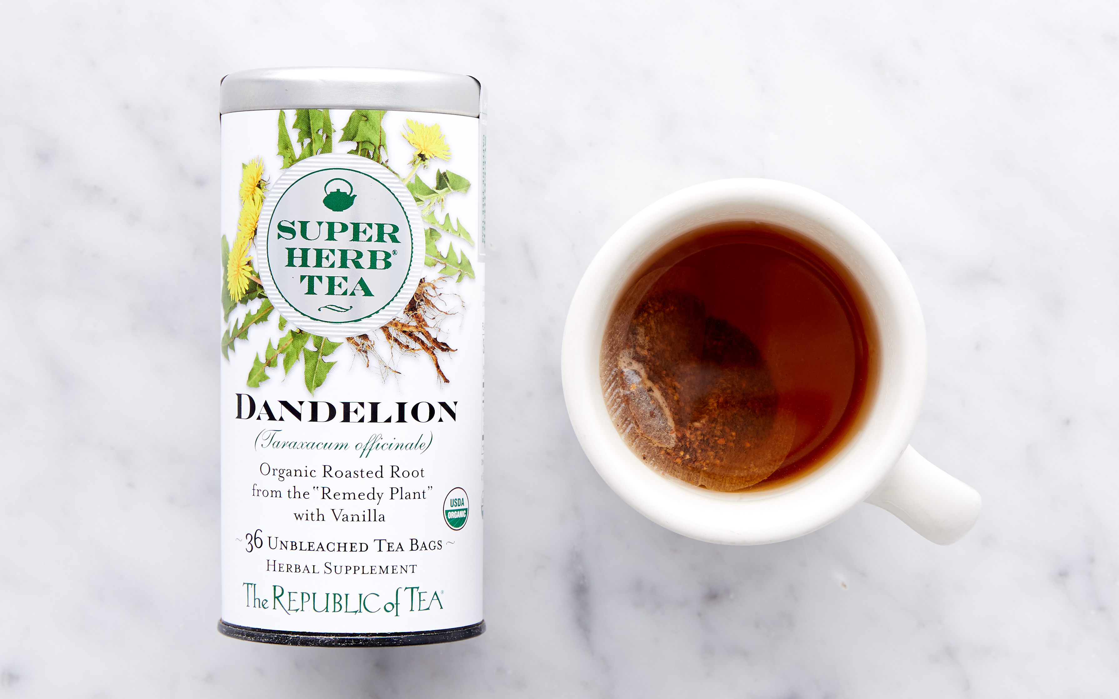 Organic Dandelion SuperHerb Tea 36 count The Republic of Tea Good