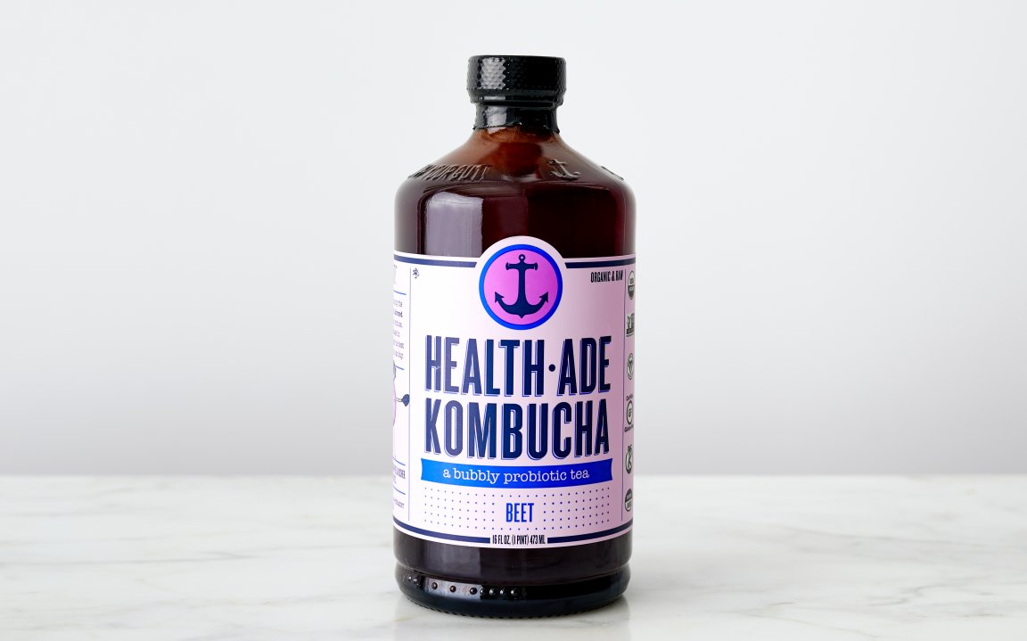 Organic Beet Kombucha 16 fl oz HealthAde Kombucha Good Eggs