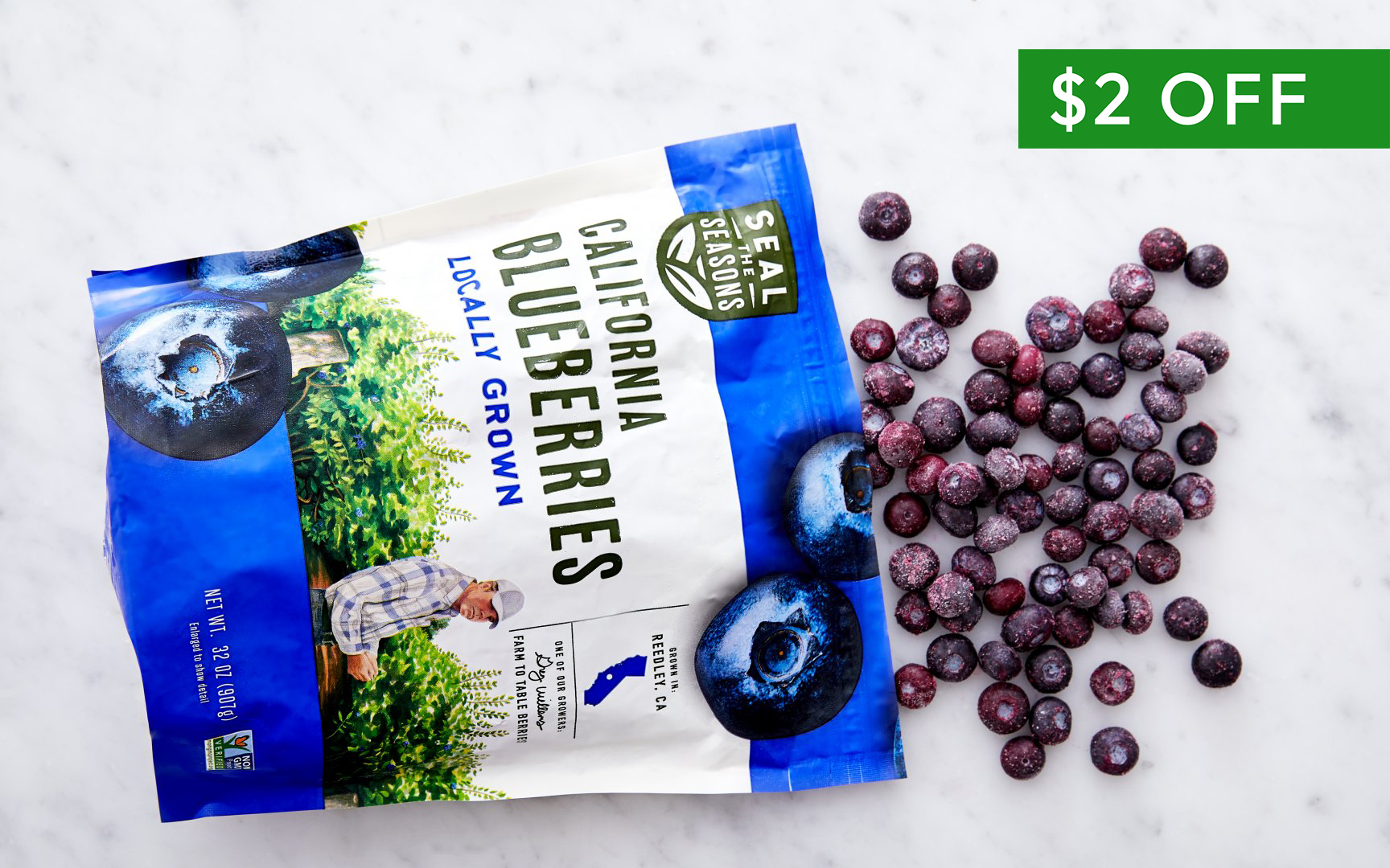 California Frozen Blueberries 32 oz Seal the Seasons Good Eggs
