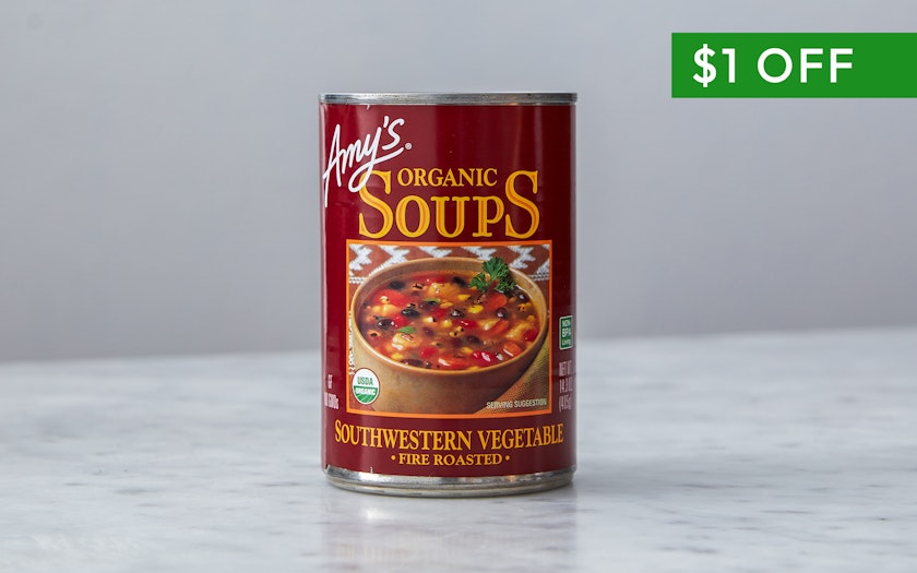 Amy's Organic Southwestern Vegetable Soup Fire Roasted Light in Sodium –  WholeLotta Good