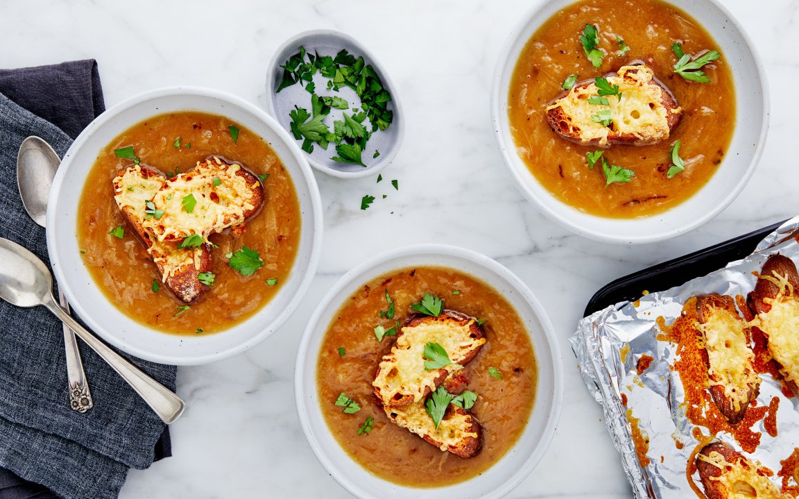 Instant Pot French Onion Soup with Gruyère Toasts Kit servings - Main Image